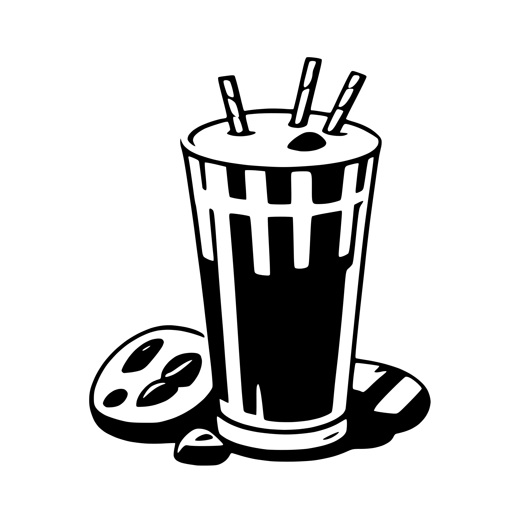 AI-generated SVG of a milkshake