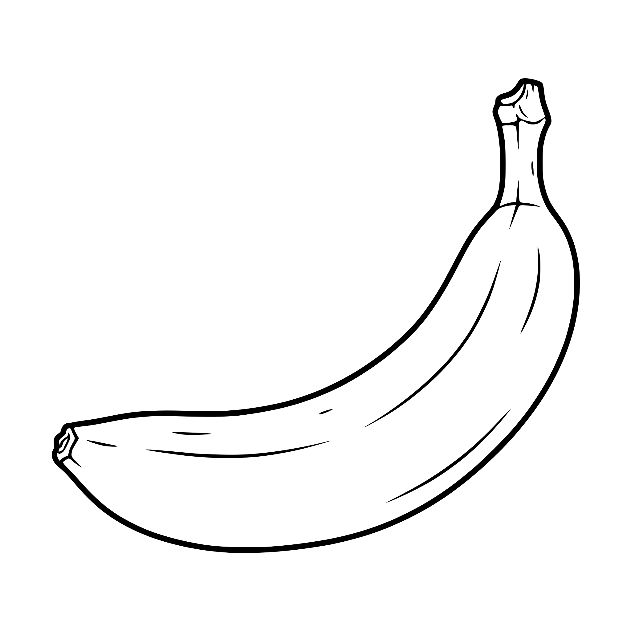 AI-generated SVG of a banana