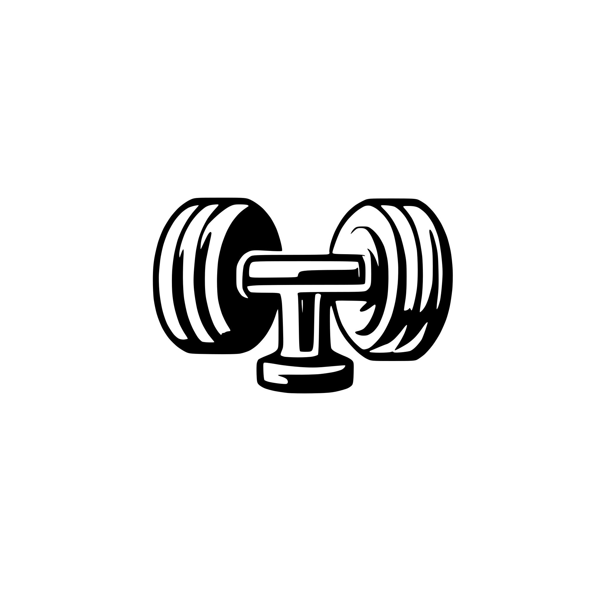 AI-generated SVG of a dumbbell