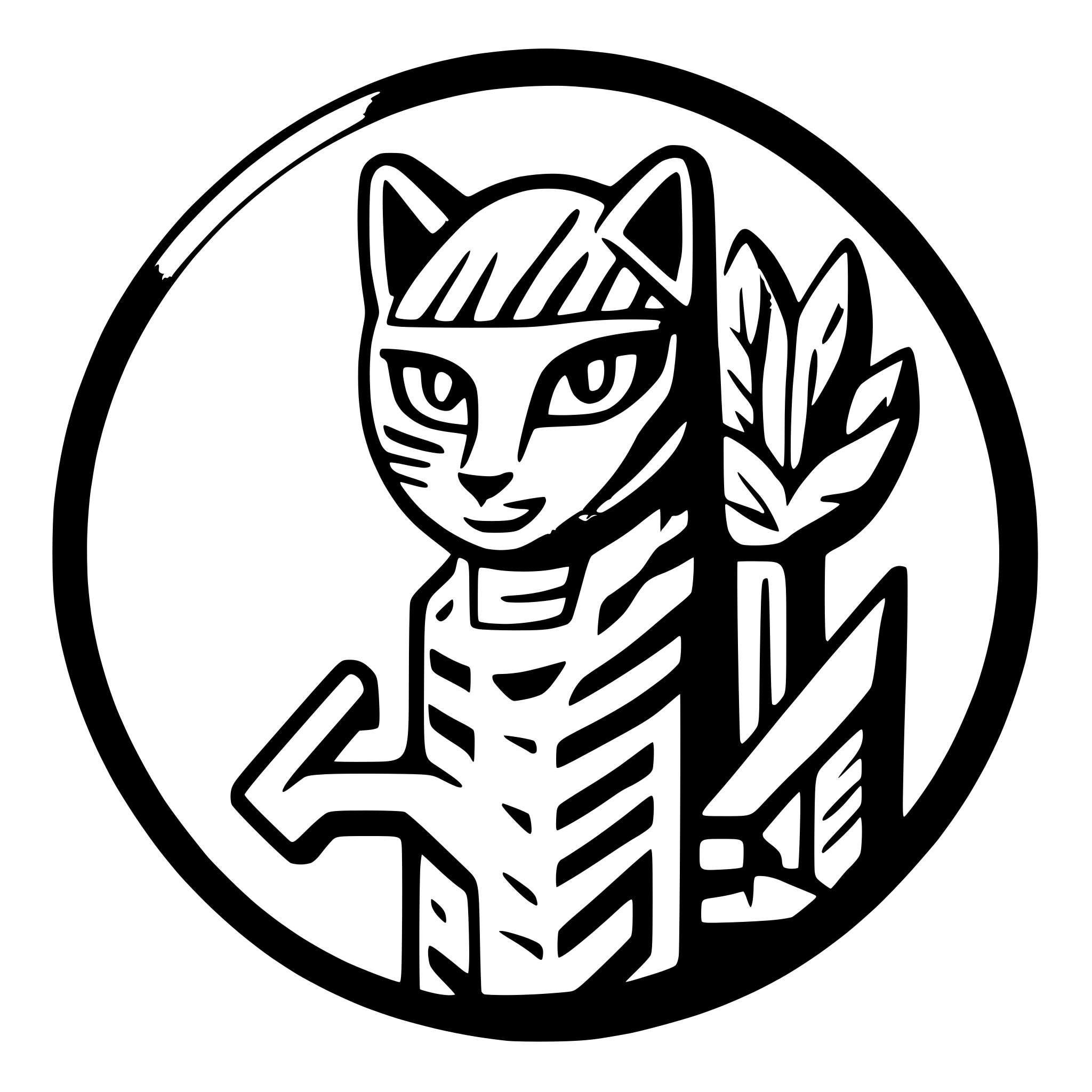 AI-generated SVG of a pixel art logo for the name "A7MX" with Pharaonic cat