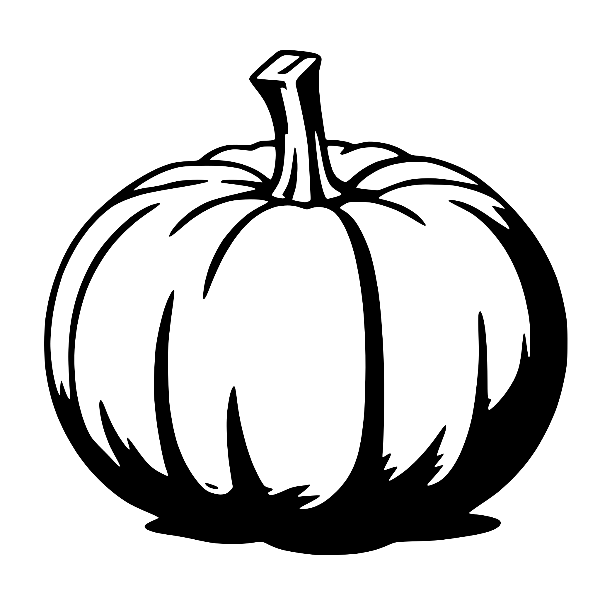AI-generated SVG of a pumpkin