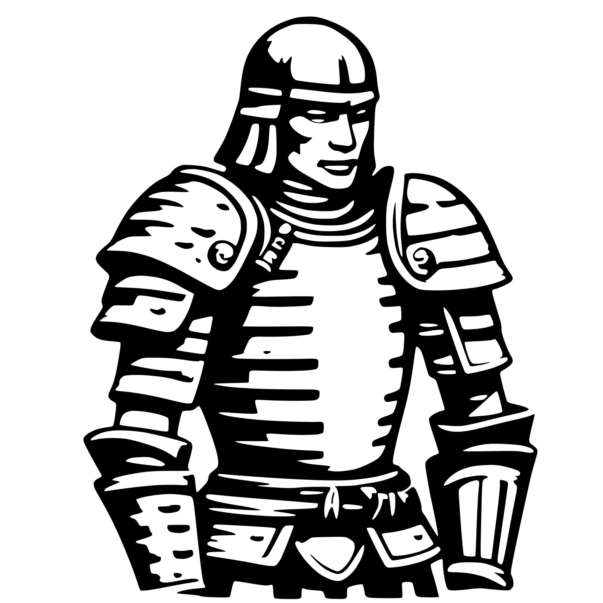 AI-generated SVG of 'samurai armor'