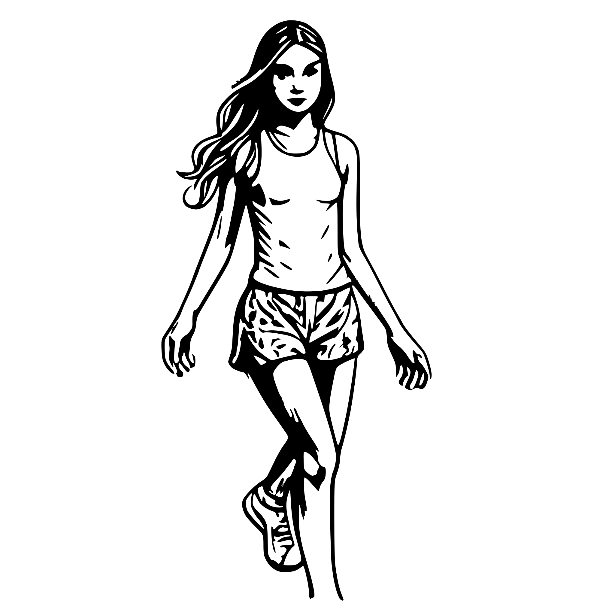 AI-generated SVG of a princesse sportif