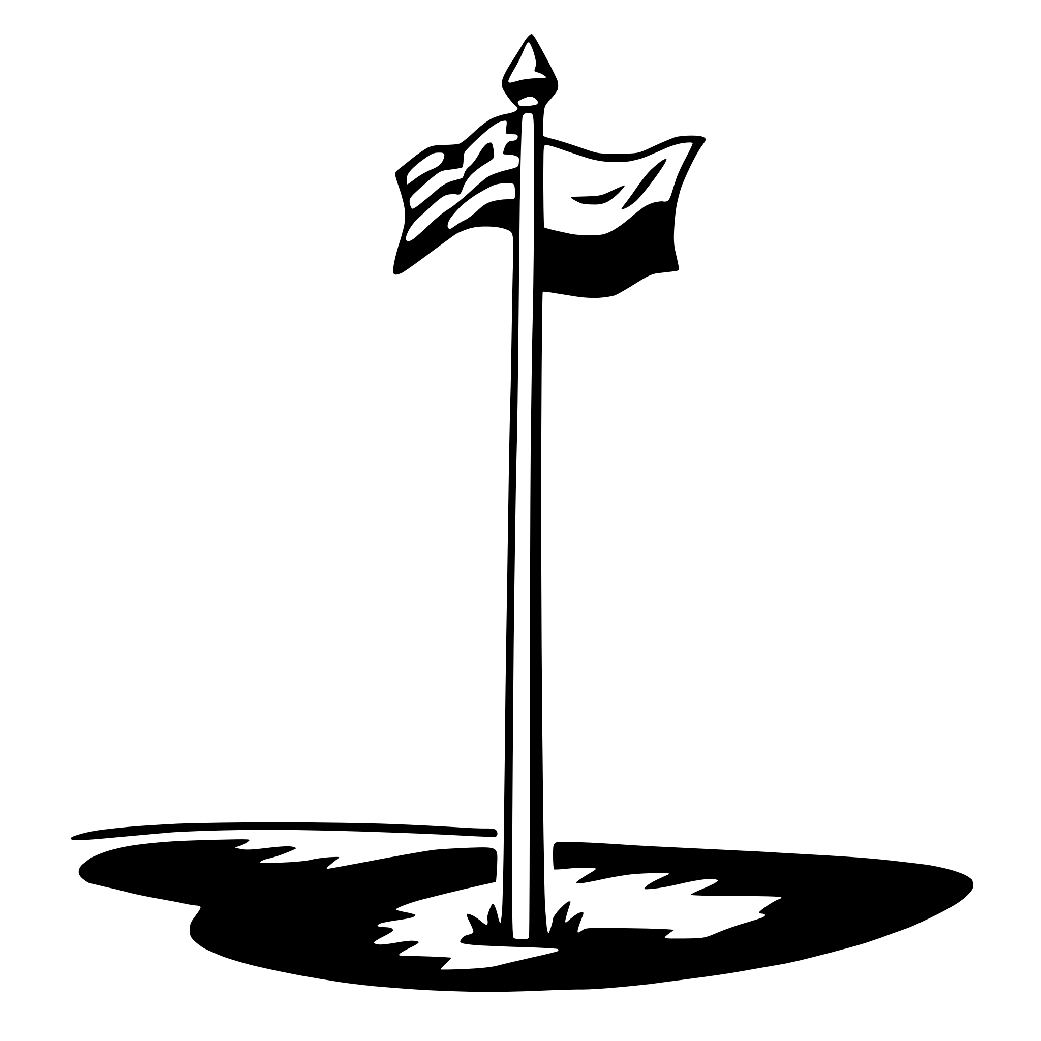 AI-generated SVG of a flagpole