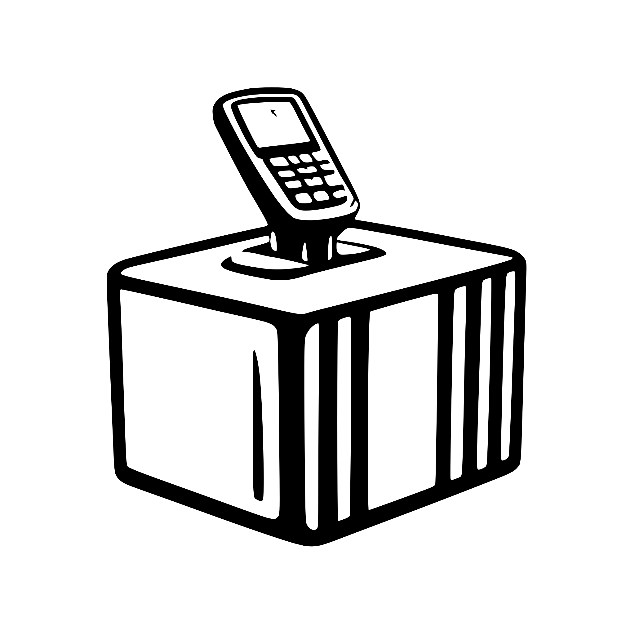 AI-generated SVG of a a manual barcodescanner scanning a parcel AI-generated SVG of a a manual barcodescanner scanning a parcel