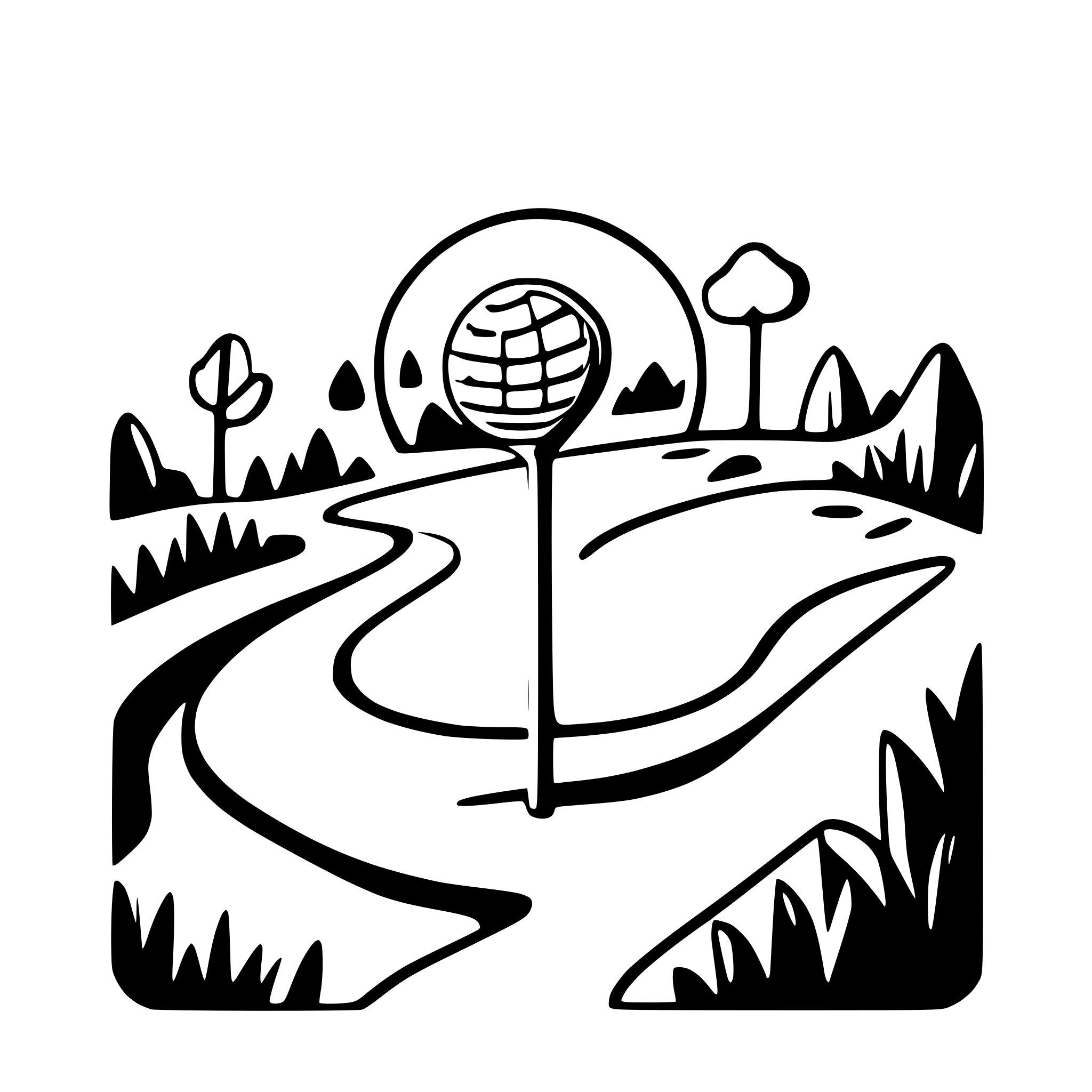 AI-generated SVG of a golf course