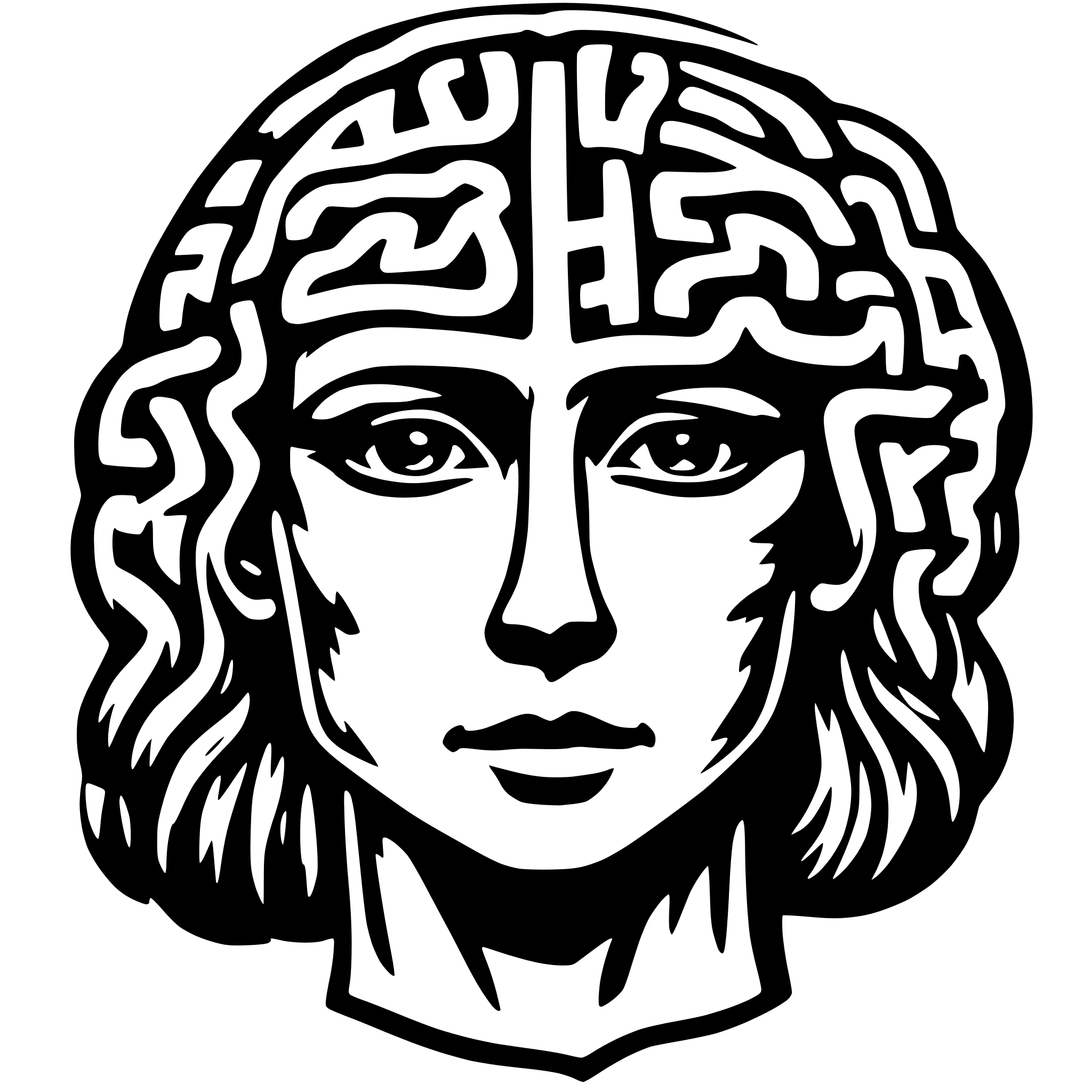 AI-generated SVG of 'brain anatomy shema image'