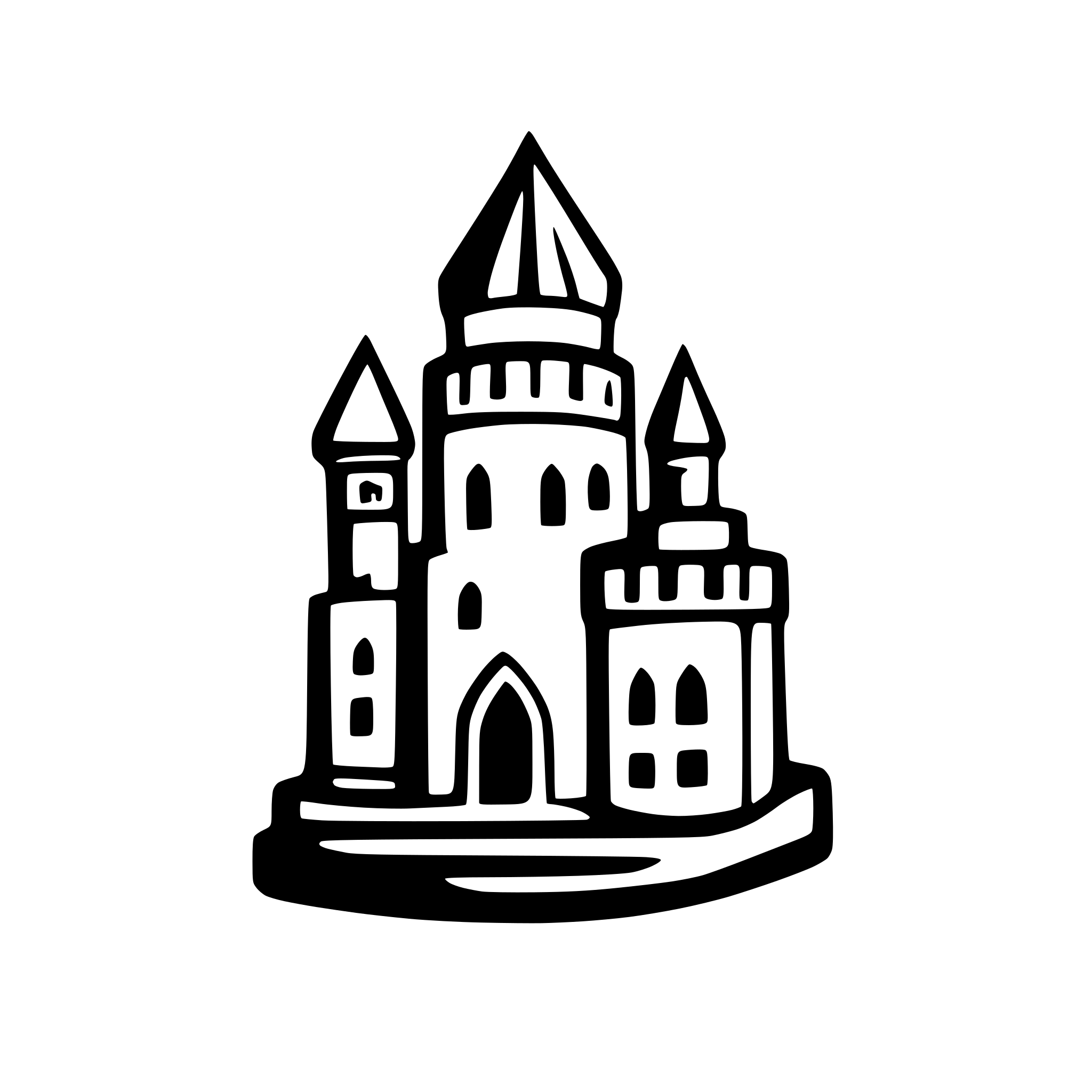 AI-generated SVG of a castle