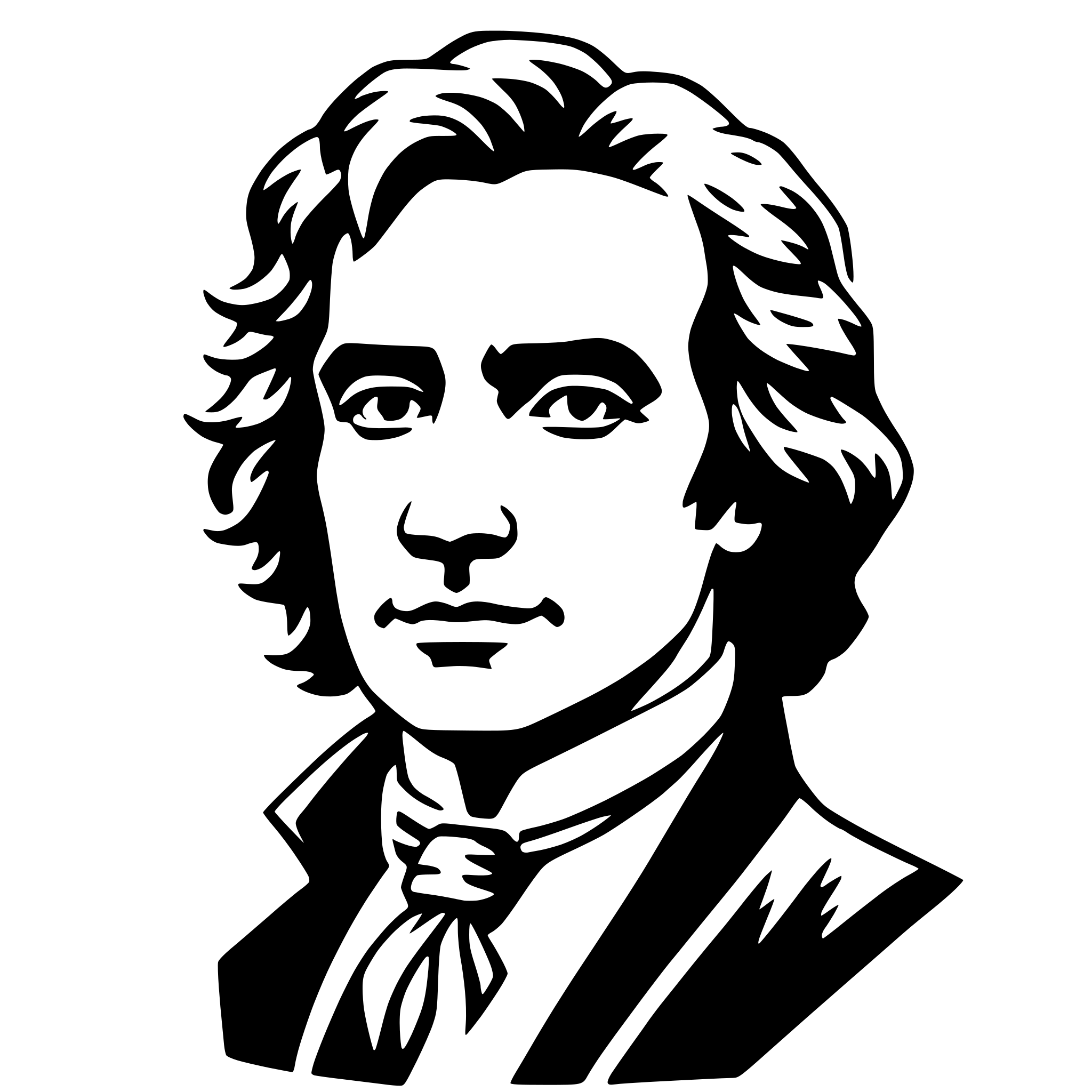 AI-generated SVG of 'ludwig van beethoven'