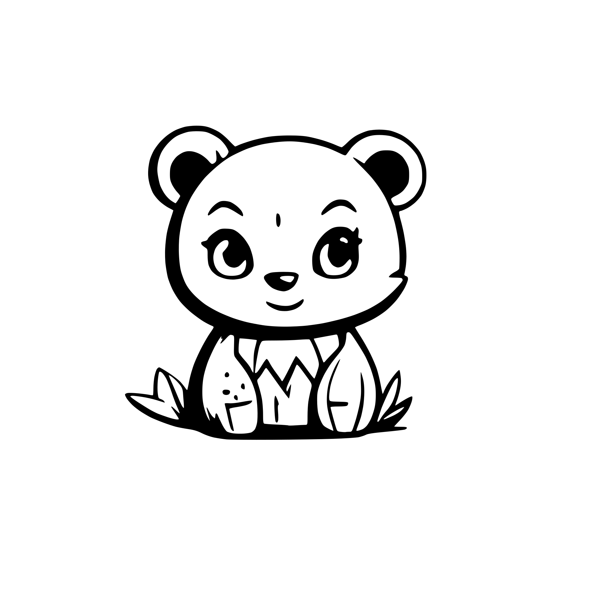 AI-generated SVG of a Baby bear