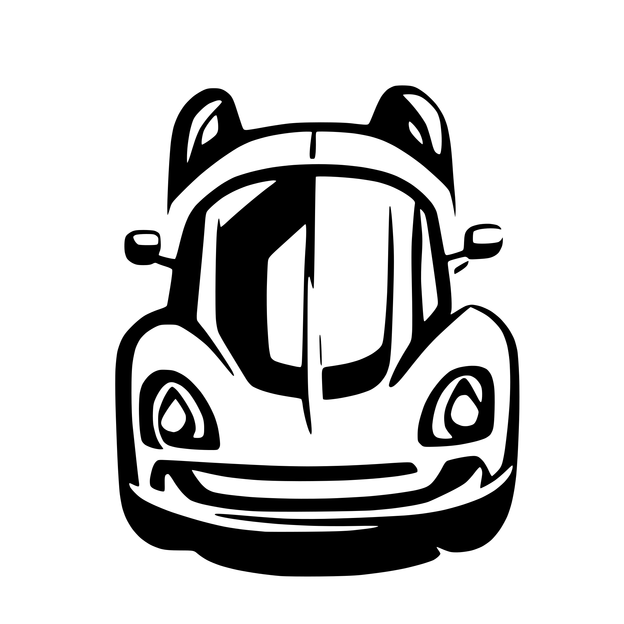 AI-generated SVG of a Sport car + road