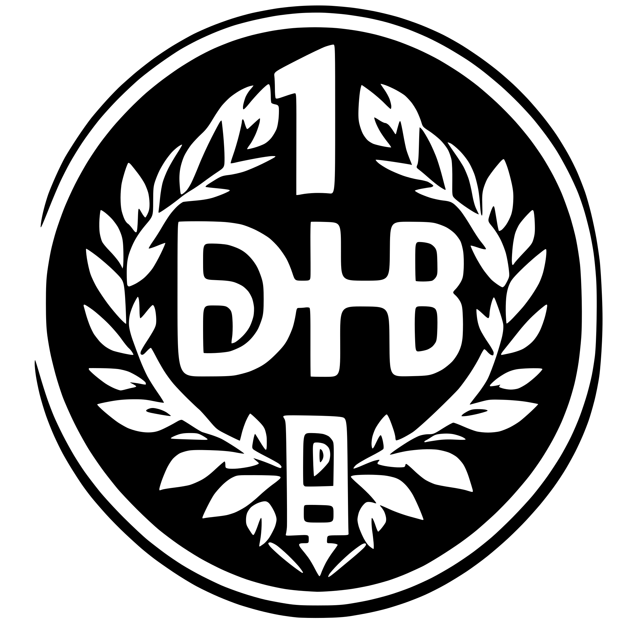 AI-generated SVG of a LOGO WITH DH in THE MIDDLE