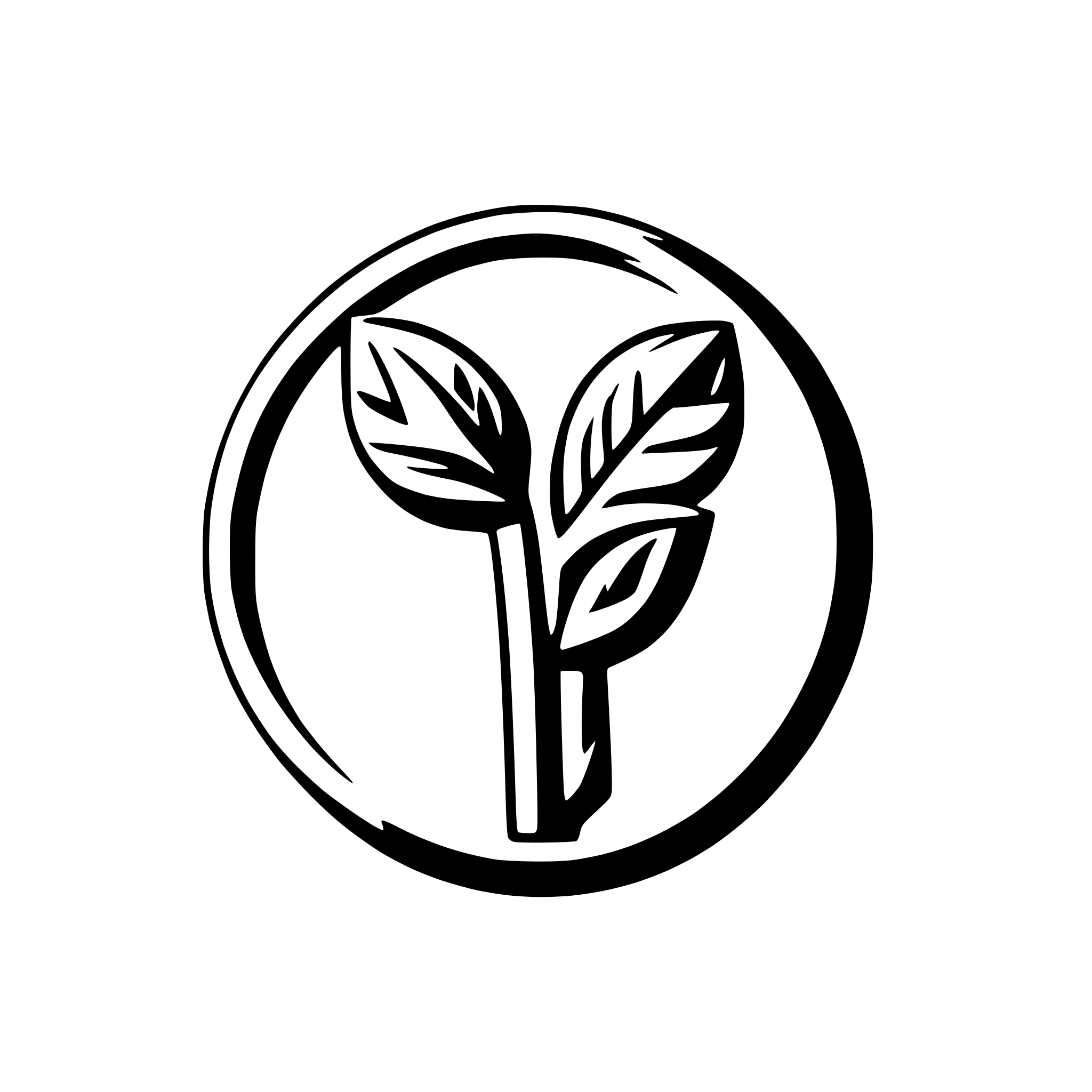 AI-generated SVG of a Letter p with some leaves behind, web app logo