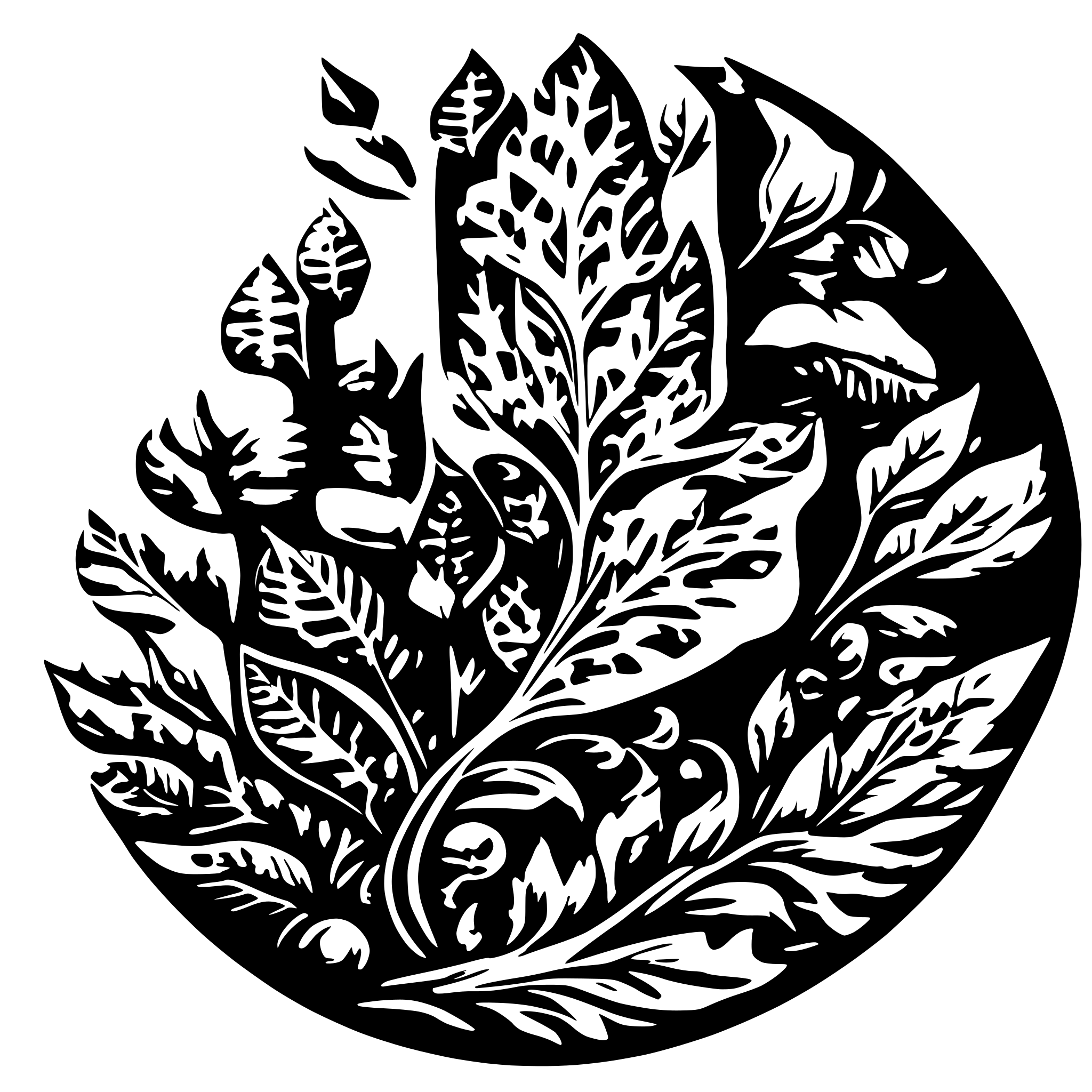 AI-generated SVG of a babcia z wałkiem w ręce