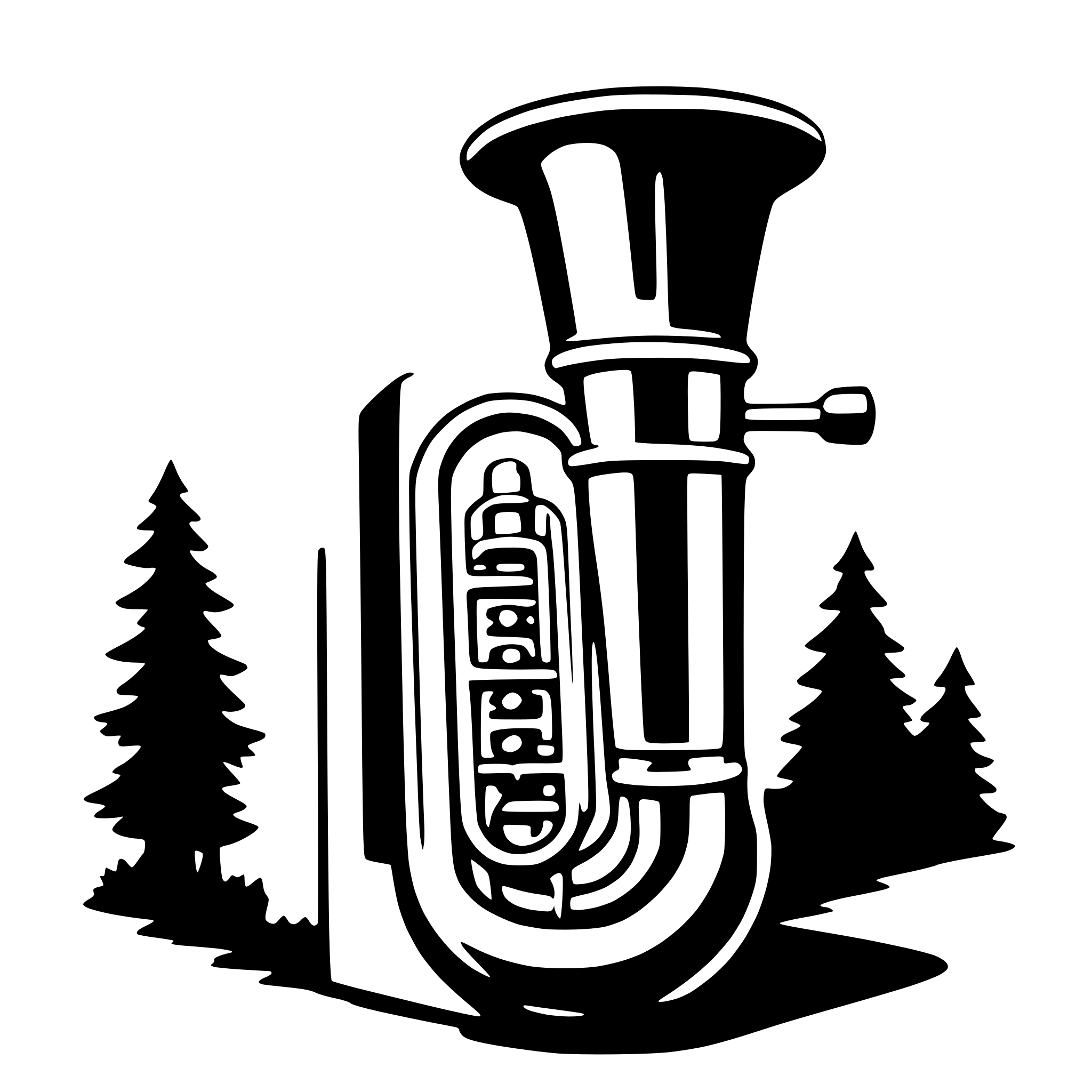 AI-generated SVG of 'tuba'