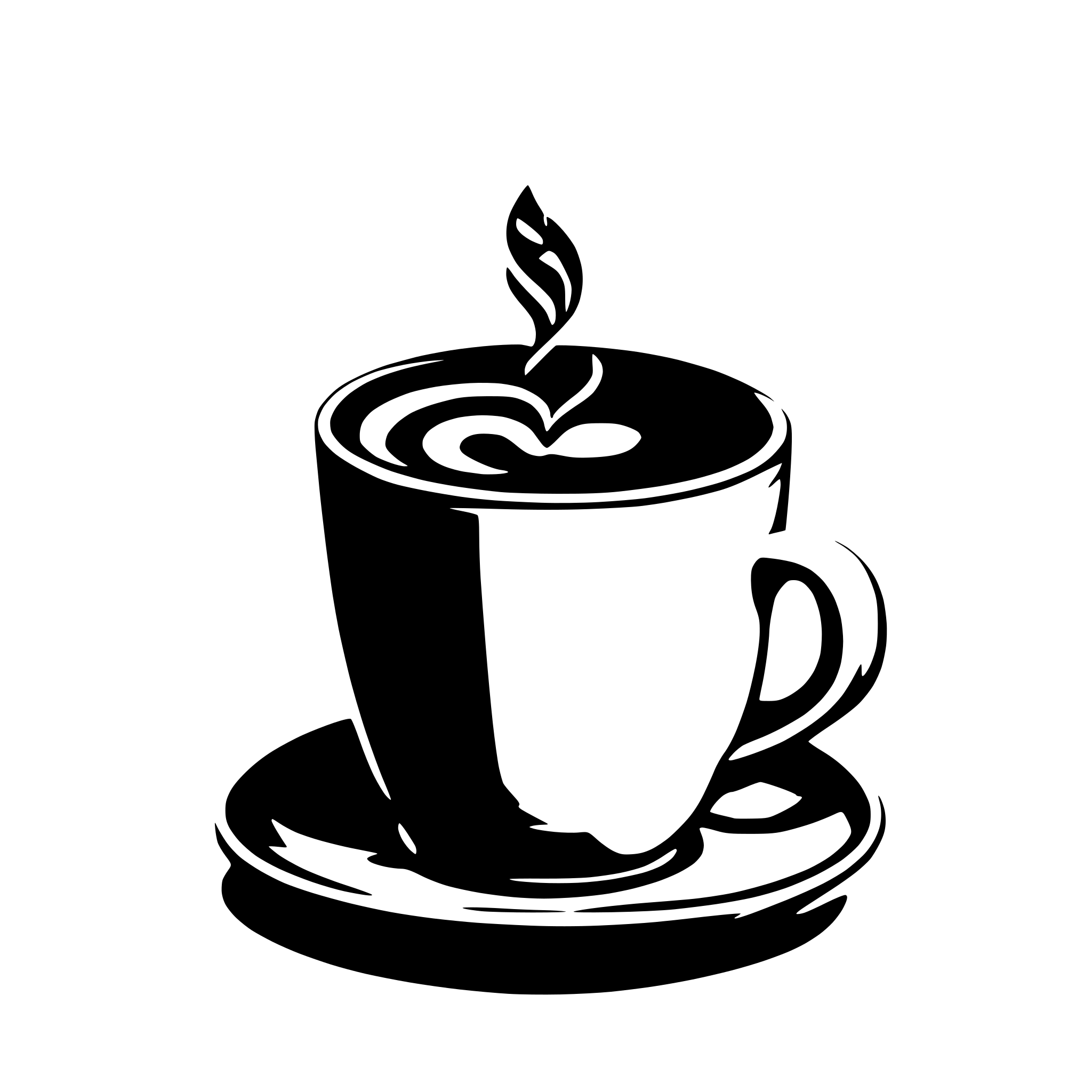 AI-generated SVG of 'outline cup of coffee minimalizme'