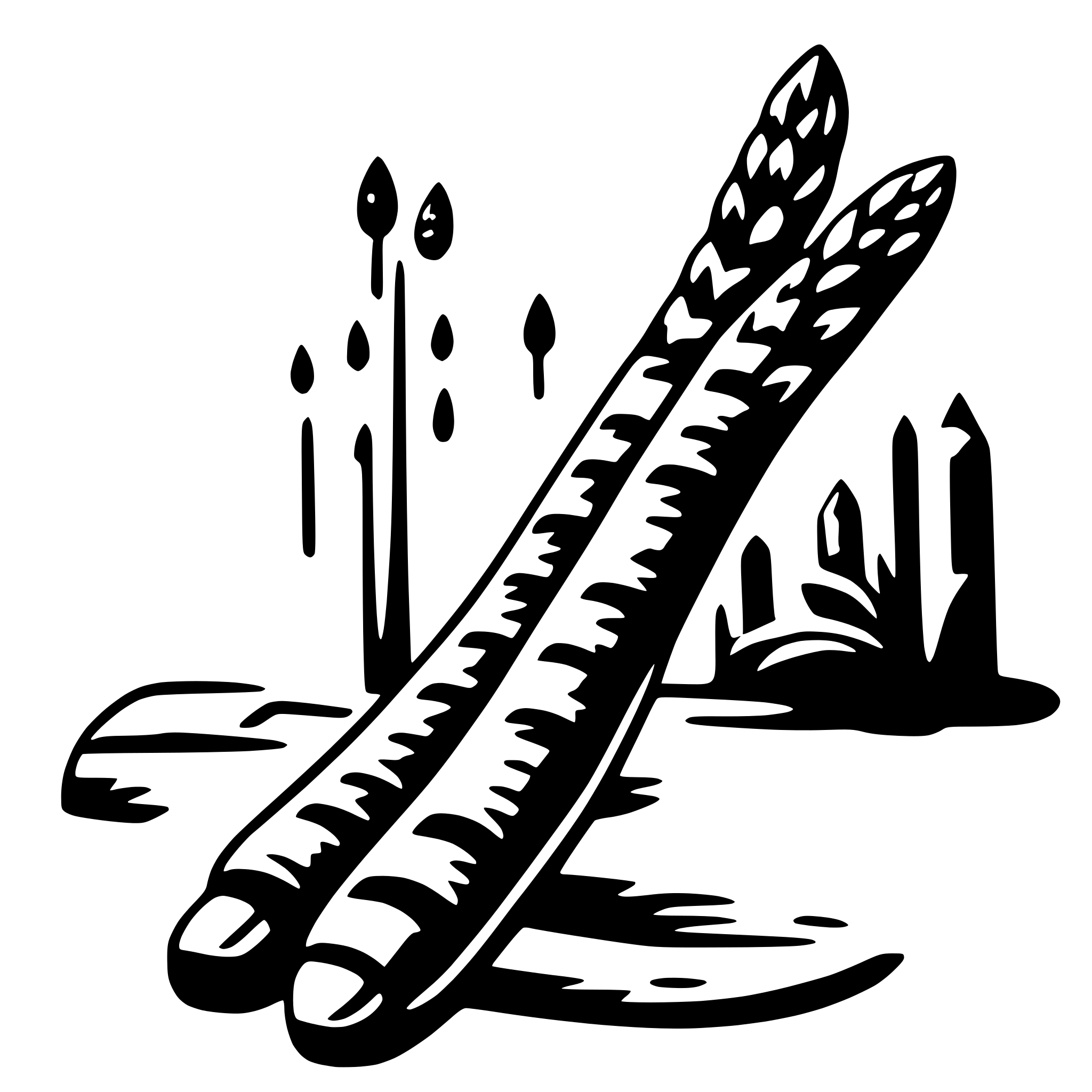 AI-generated SVG of 'asparagus'