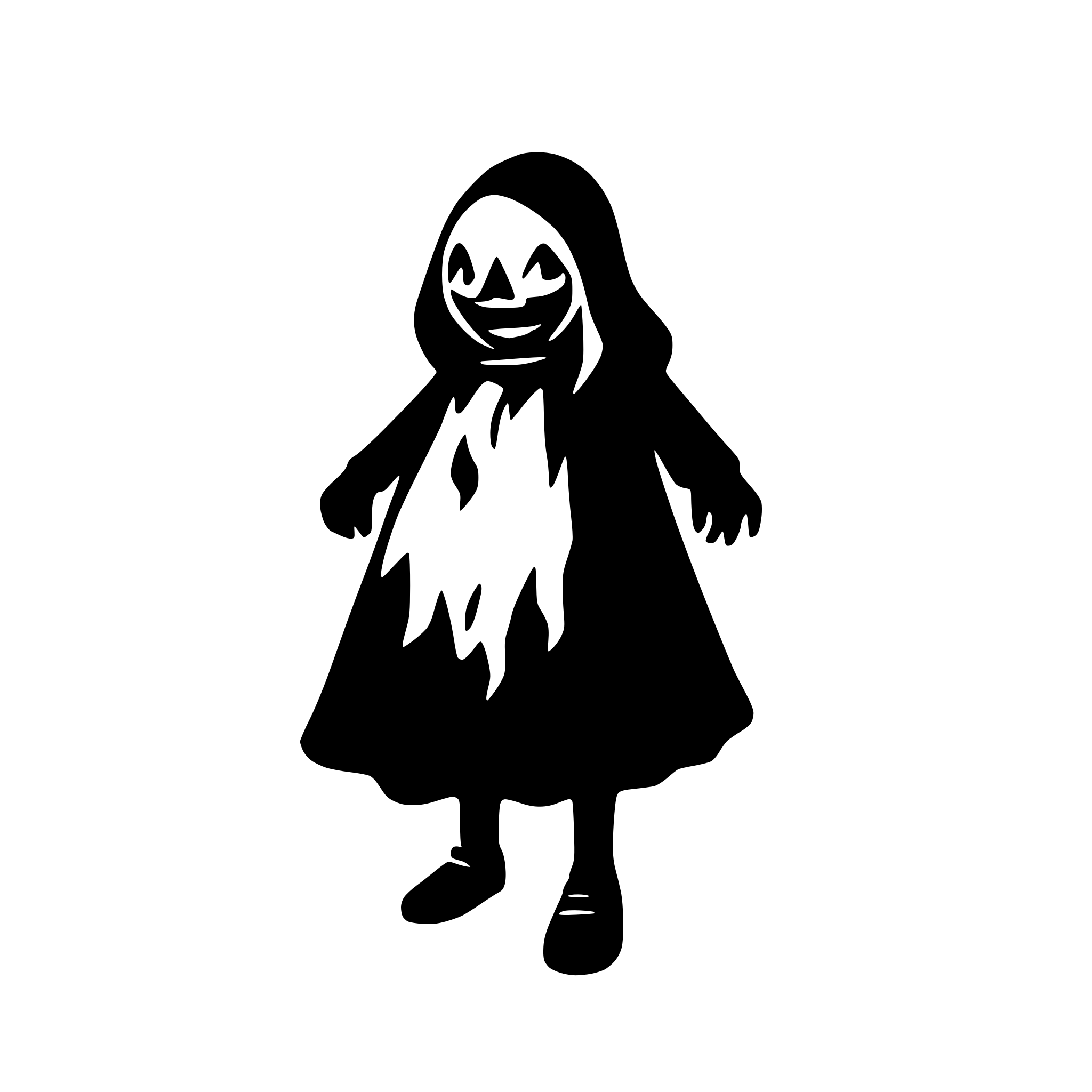 AI-generated SVG of 'spookey ghost'