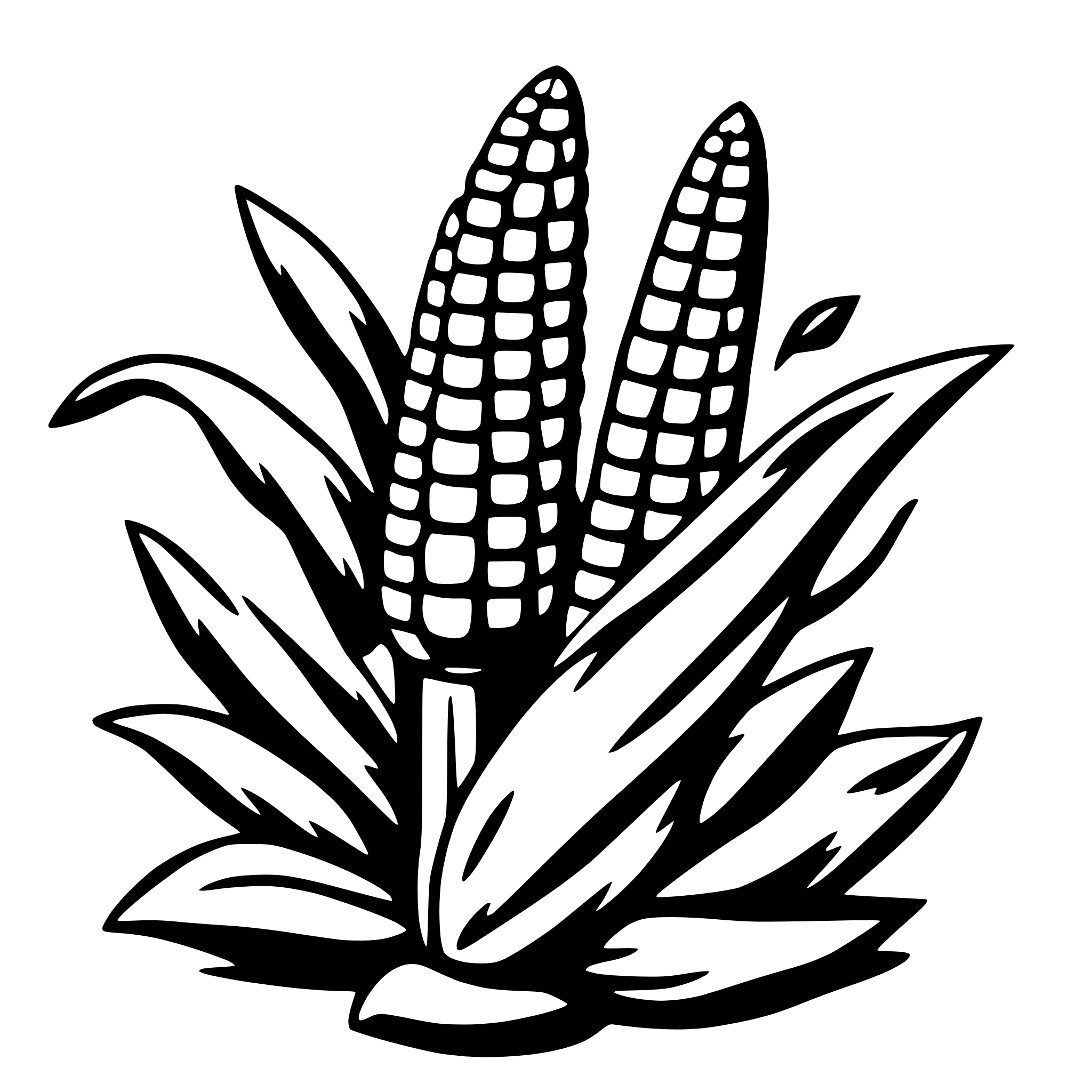 AI-generated SVG of a corn
