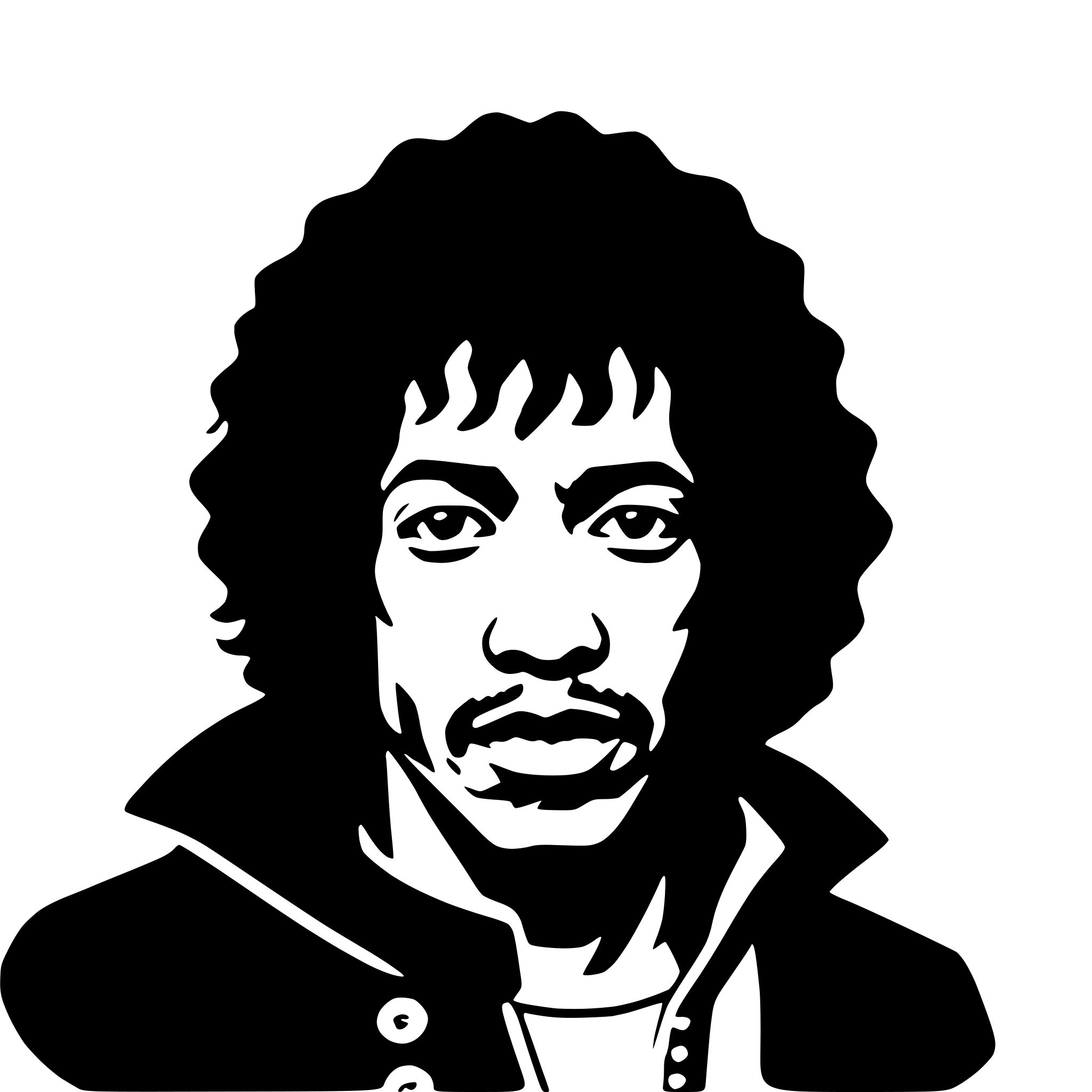 AI-generated SVG of 'jimi hendrix'
