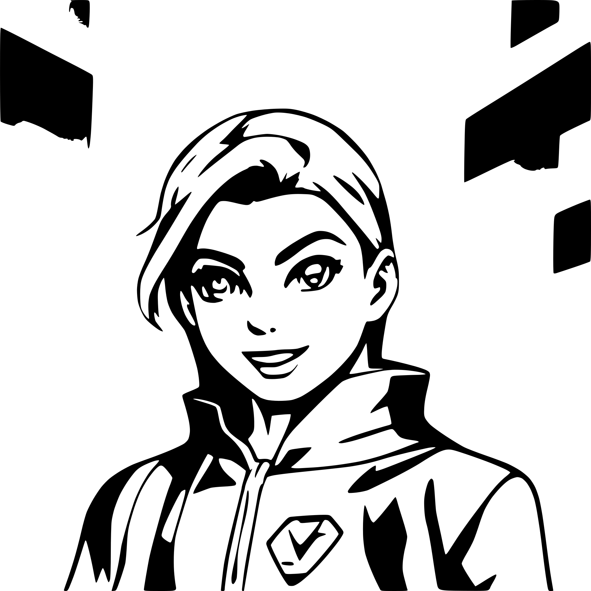AI-generated SVG of a Superman