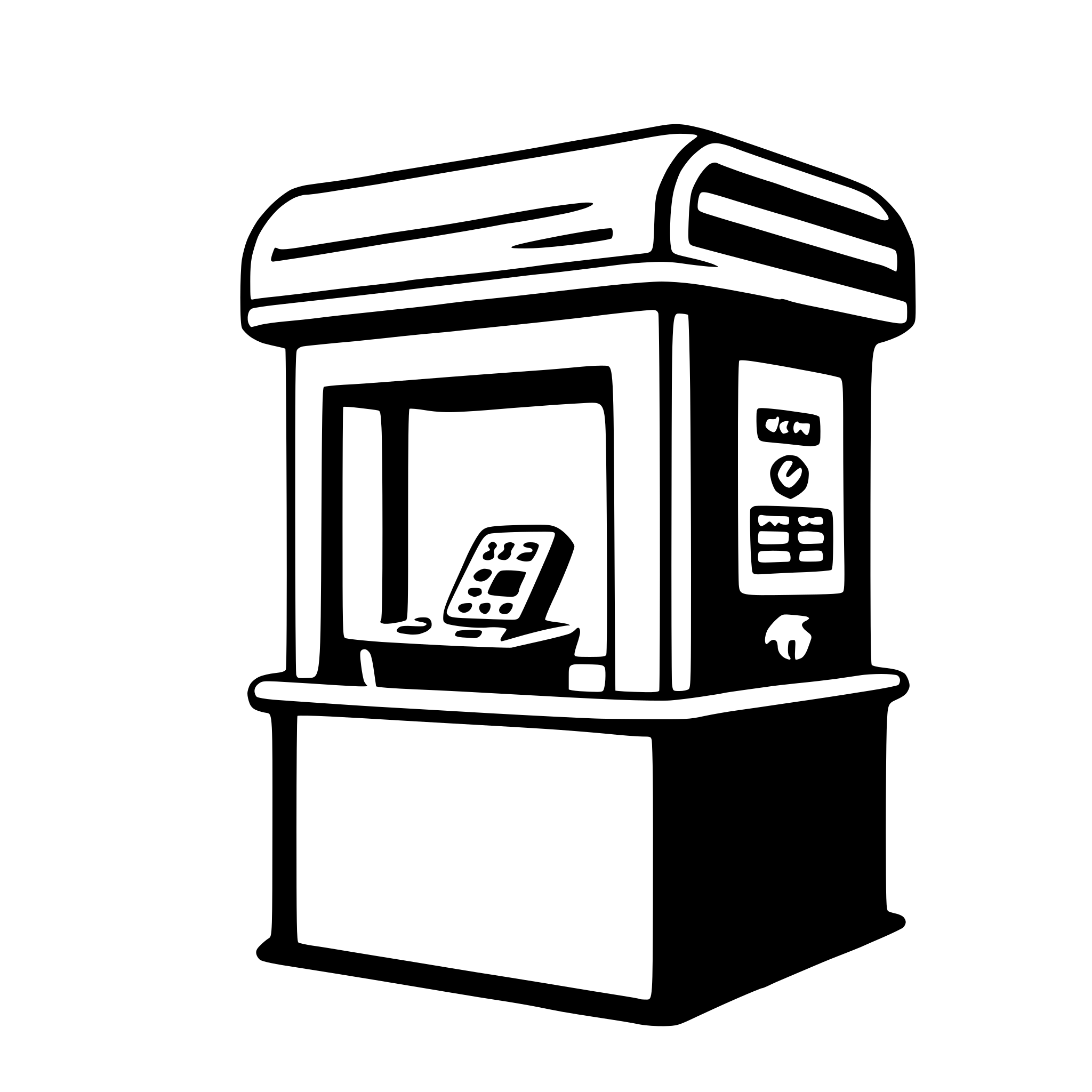 AI-generated SVG of 'kiosk'