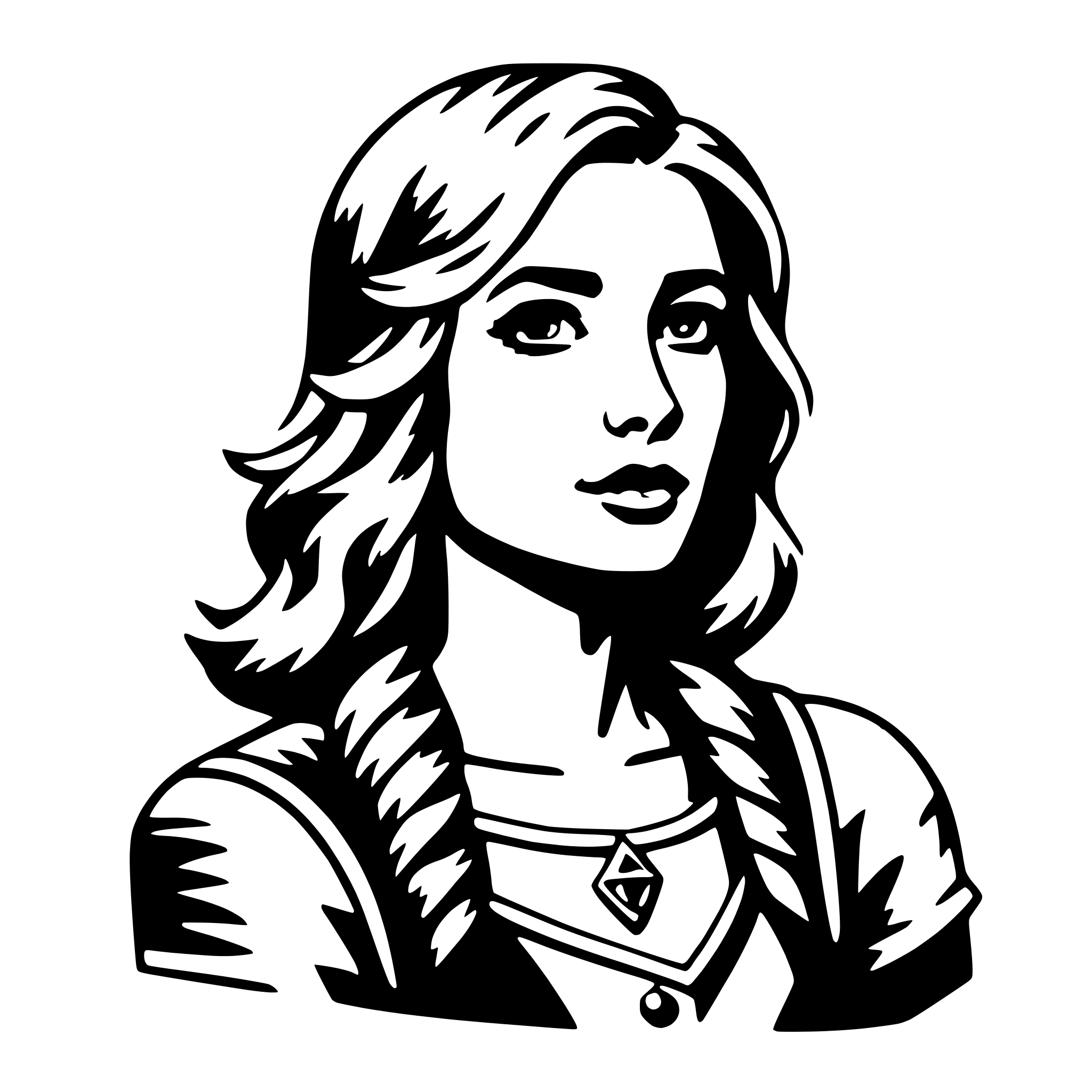 AI-generated SVG of 'freya'