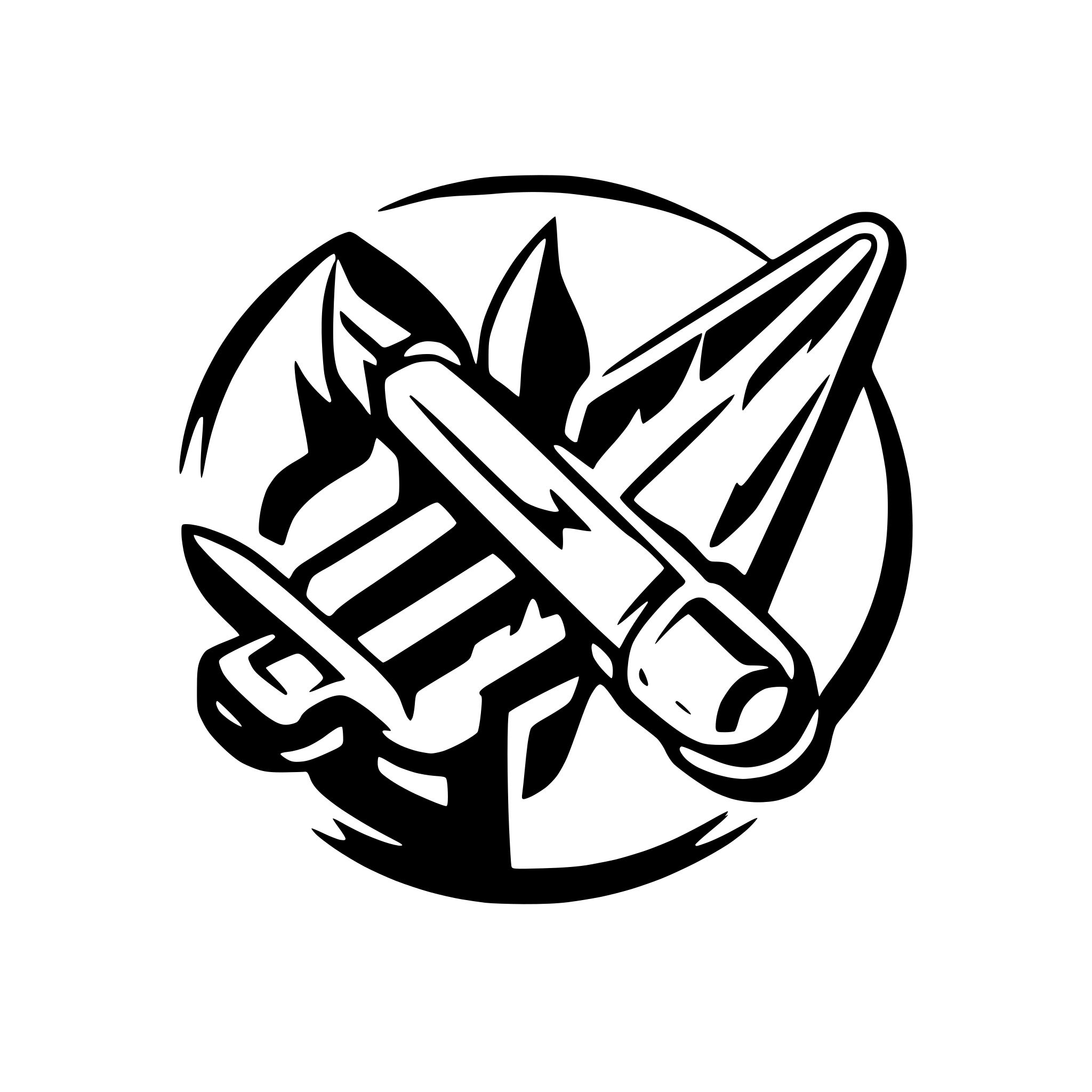 AI-generated SVG of 'logo forge slash'