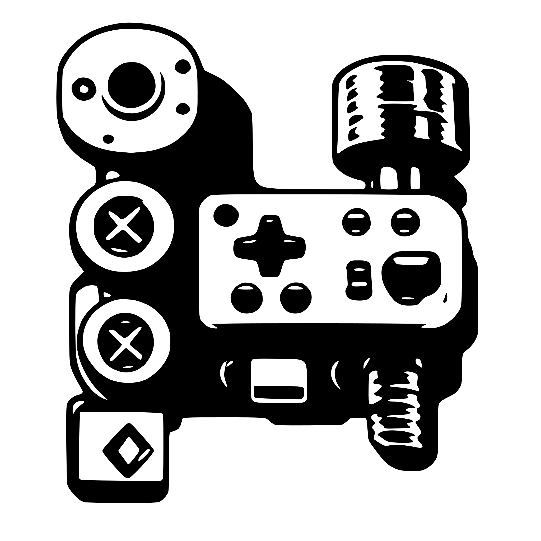 AI-generated SVG of 'konnected.io blaq garage controller'