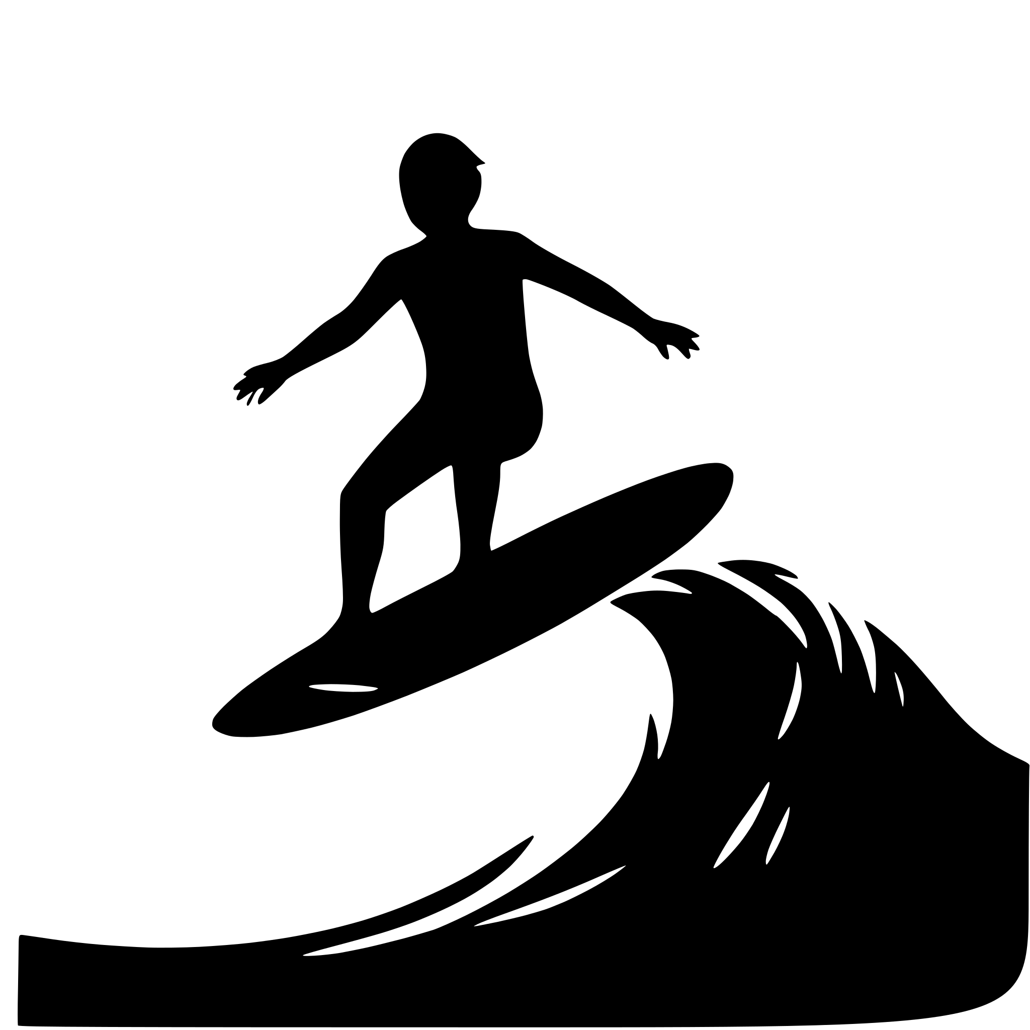 AI-generated SVG of 'surfer riding a big wave'