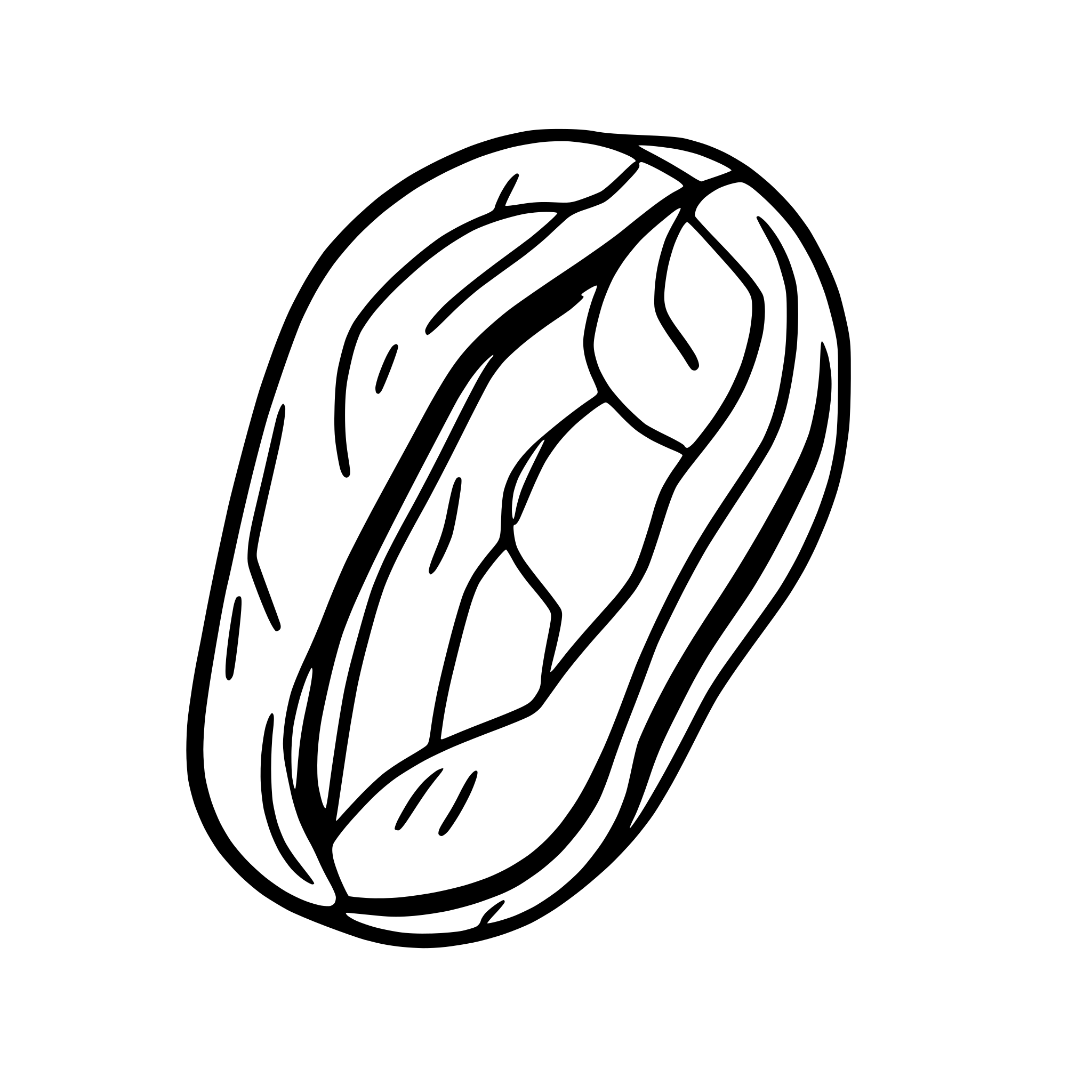 AI-generated SVG of 'basic kidney bean shape'