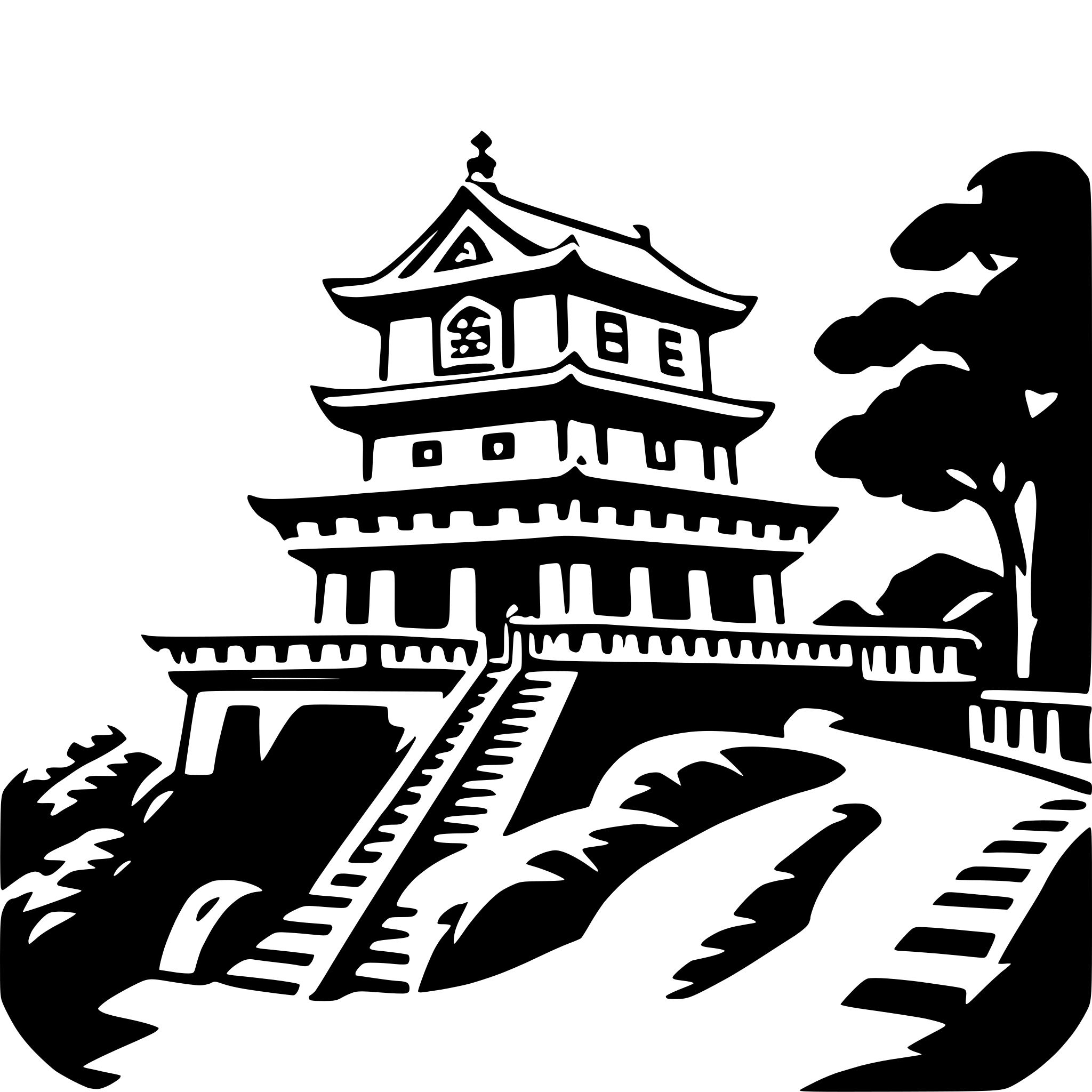 AI-generated SVG of 'kiyomizu-dera'