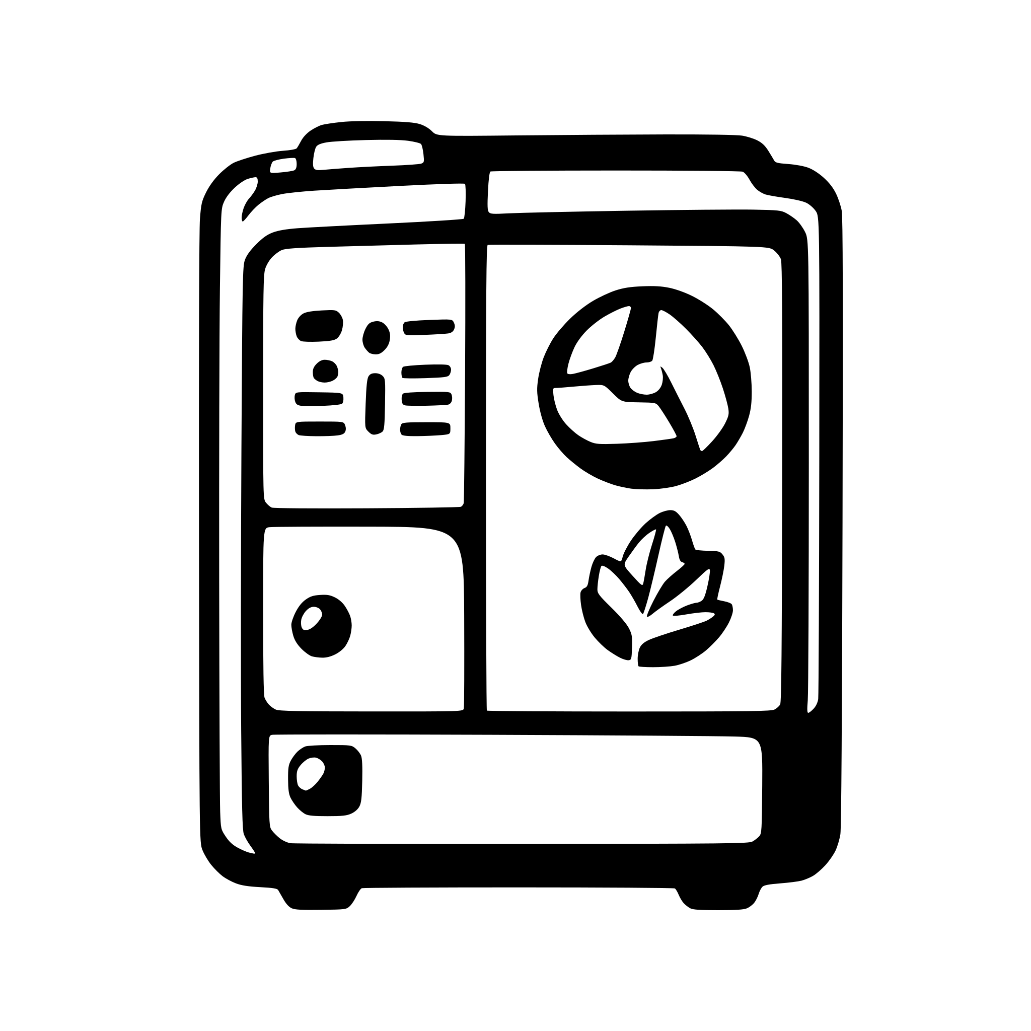 AI-generated SVG of a portable generator