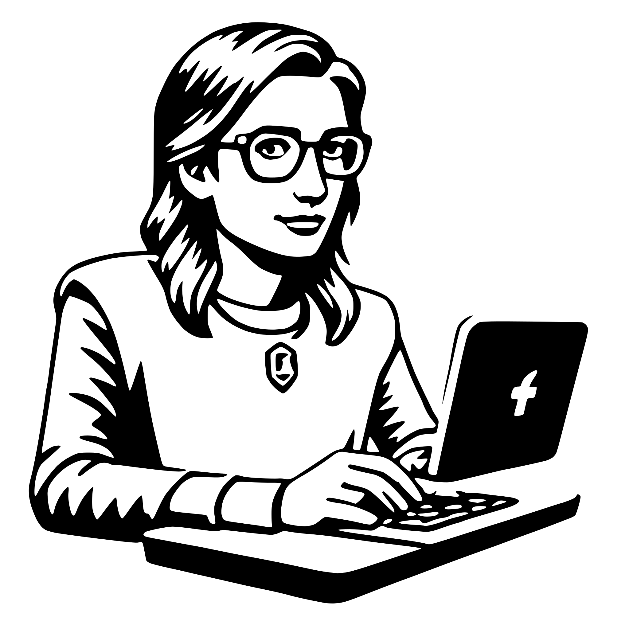 AI-generated SVG of a software engineer