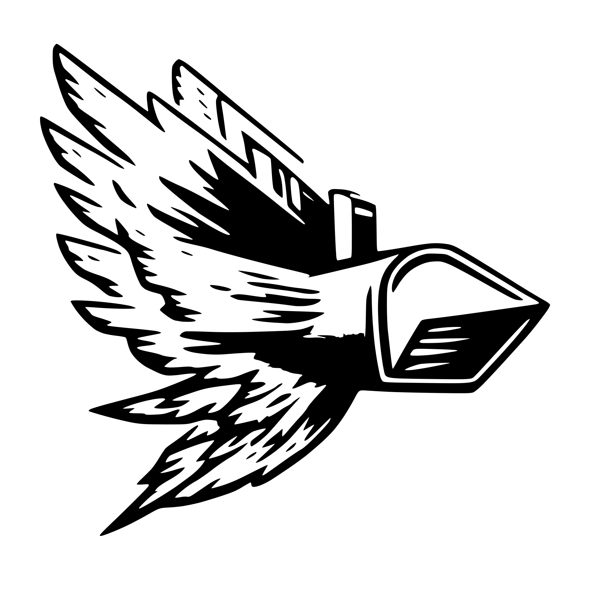 AI-generated SVG of 'e-mail flying away'