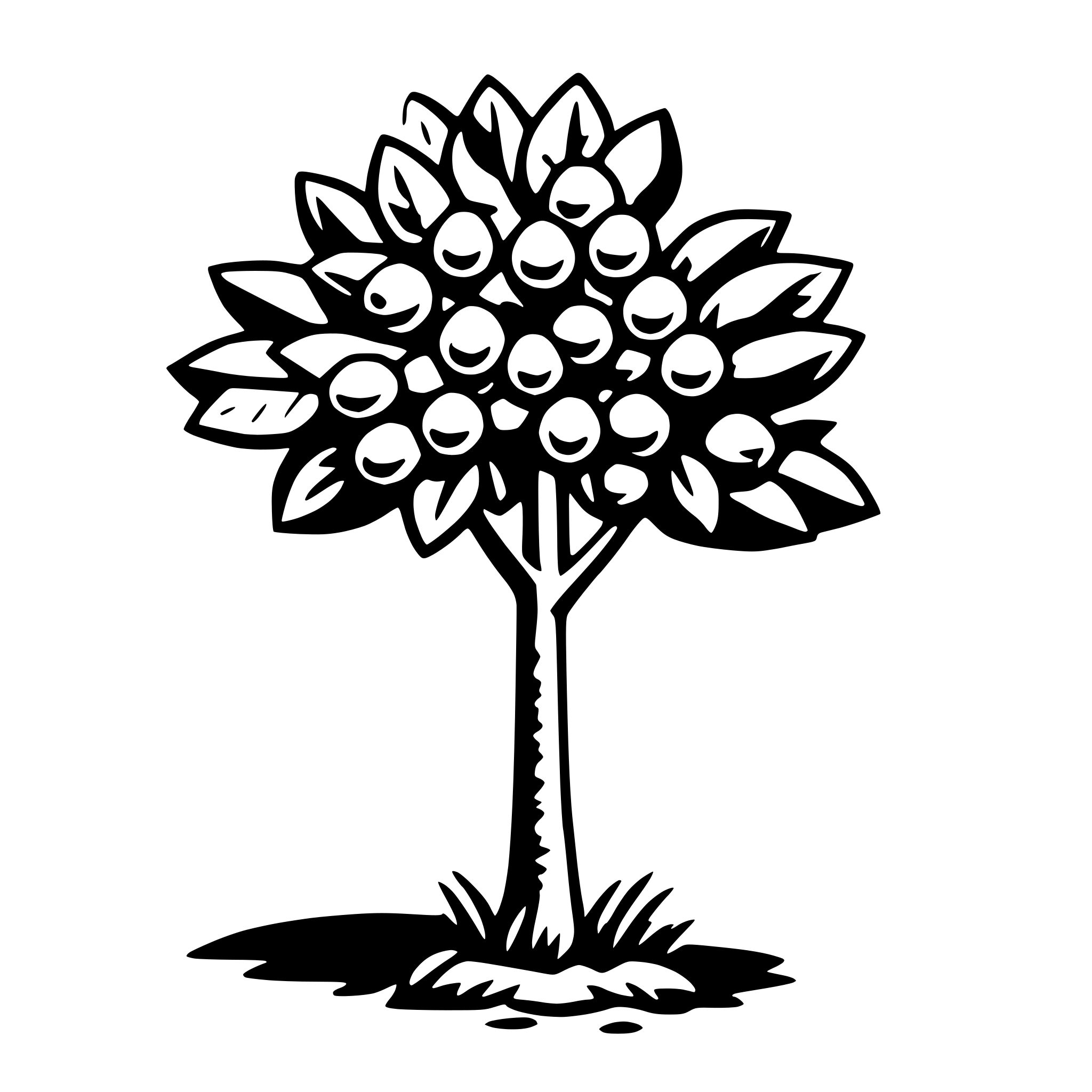 AI-generated SVG of 'lemon tree'