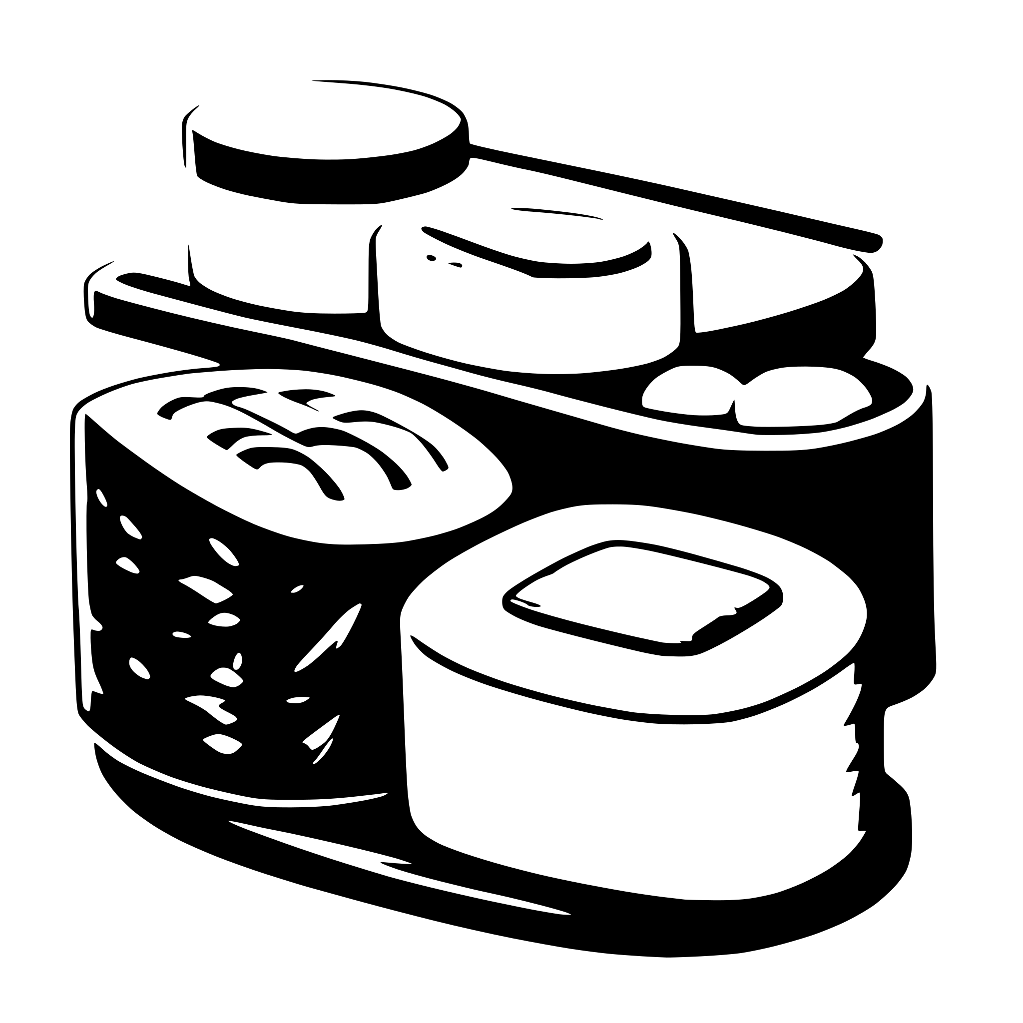 AI-generated SVG of a sushi