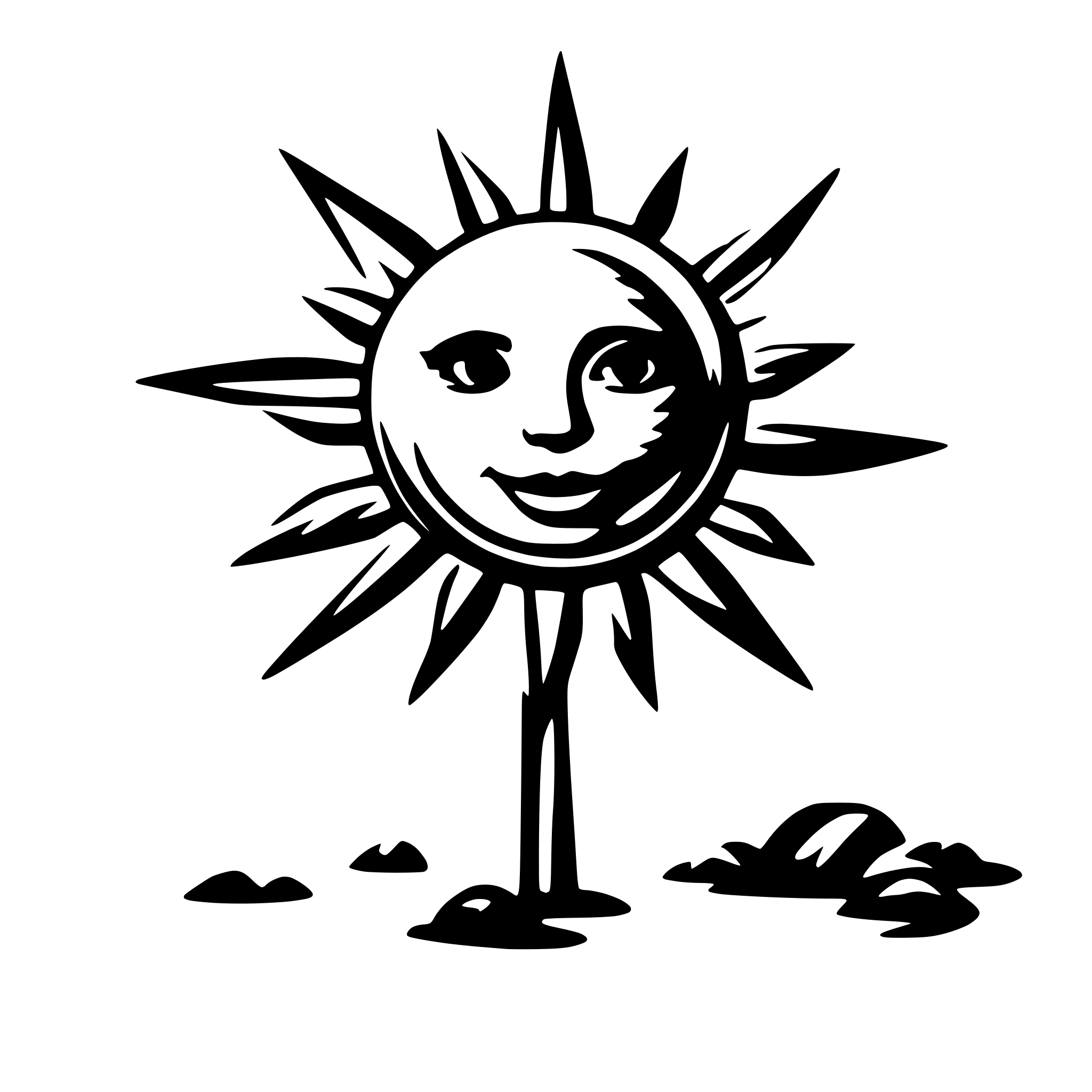 AI-generated SVG of a sun