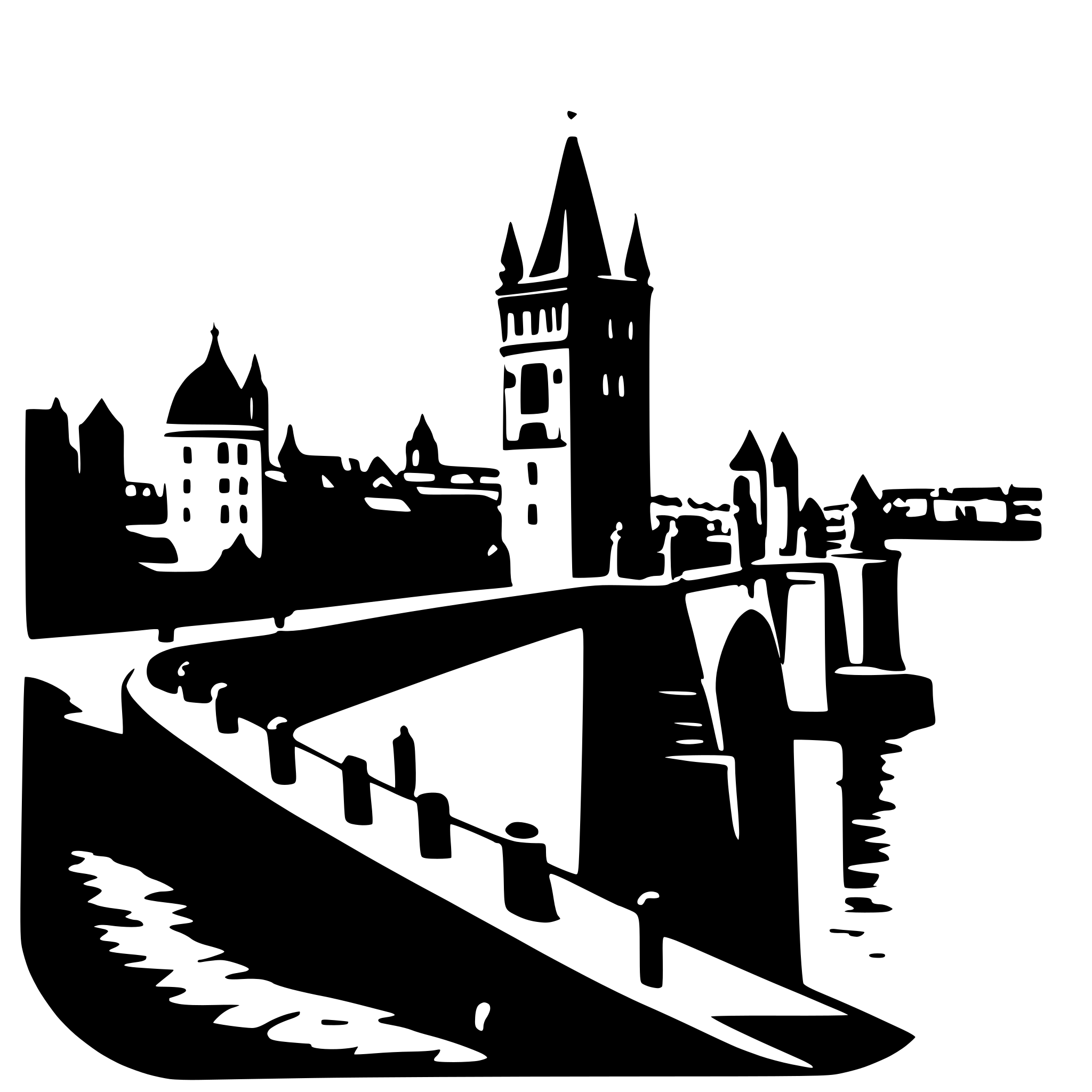 AI-generated SVG of 'charles bridge'