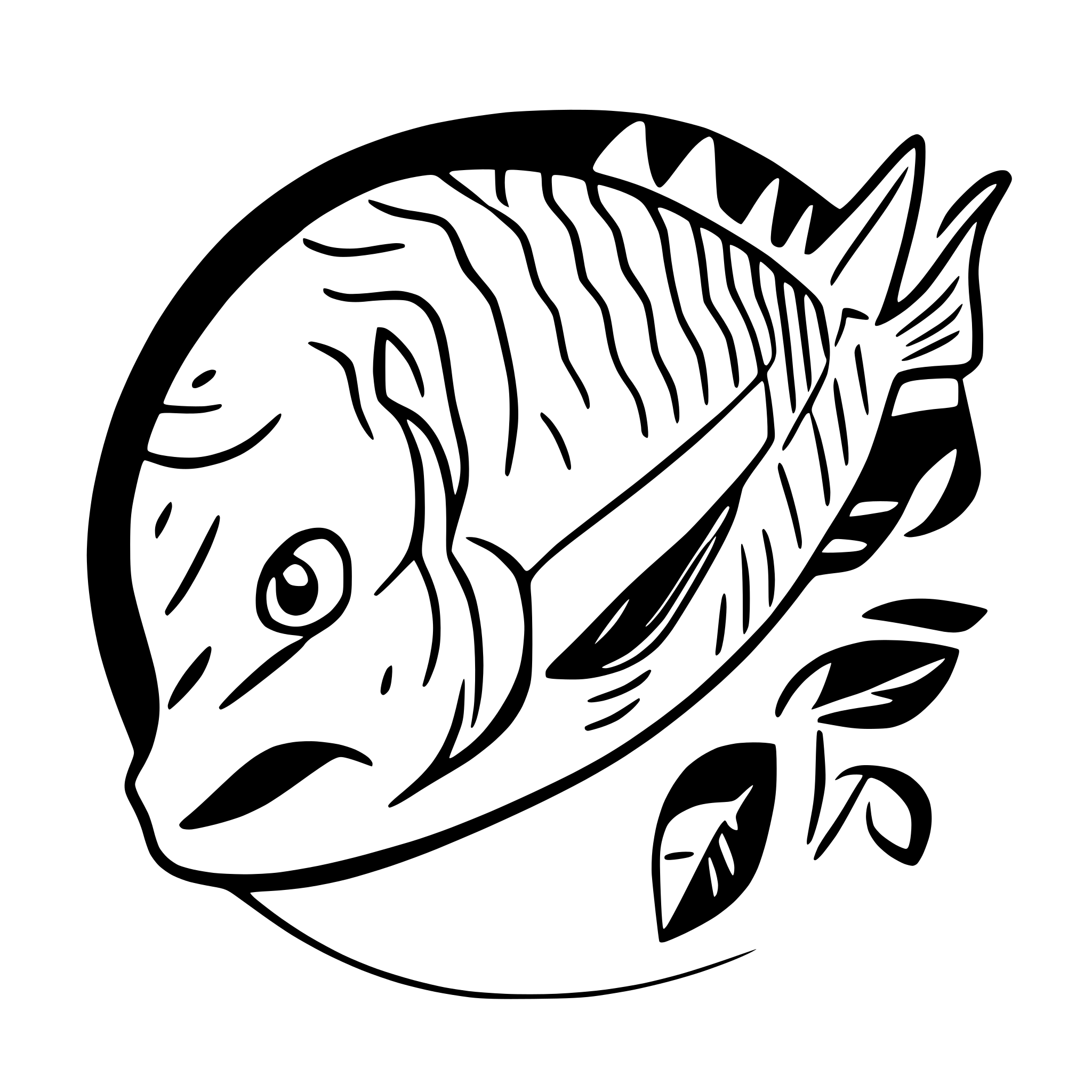 AI-generated SVG of a tuna