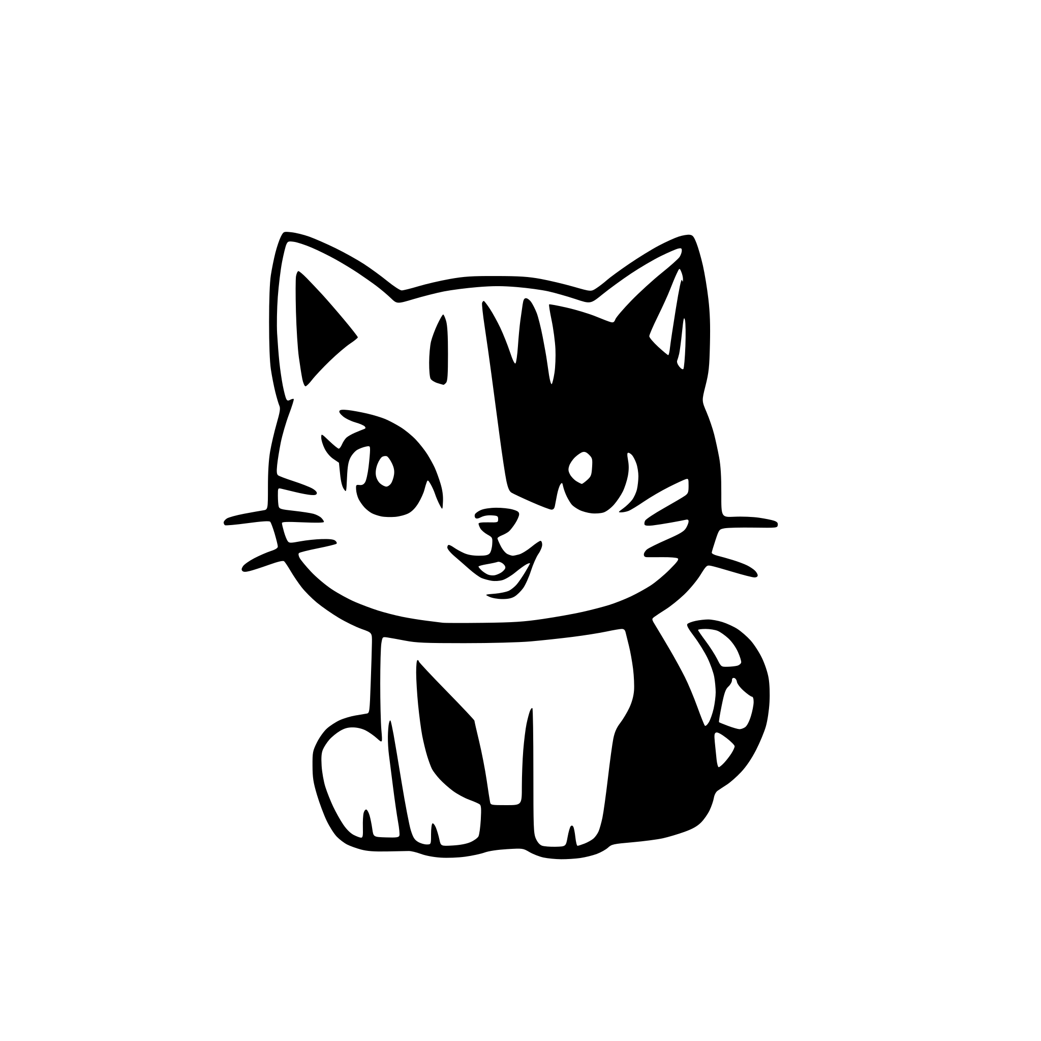 AI-generated SVG of 'cat'