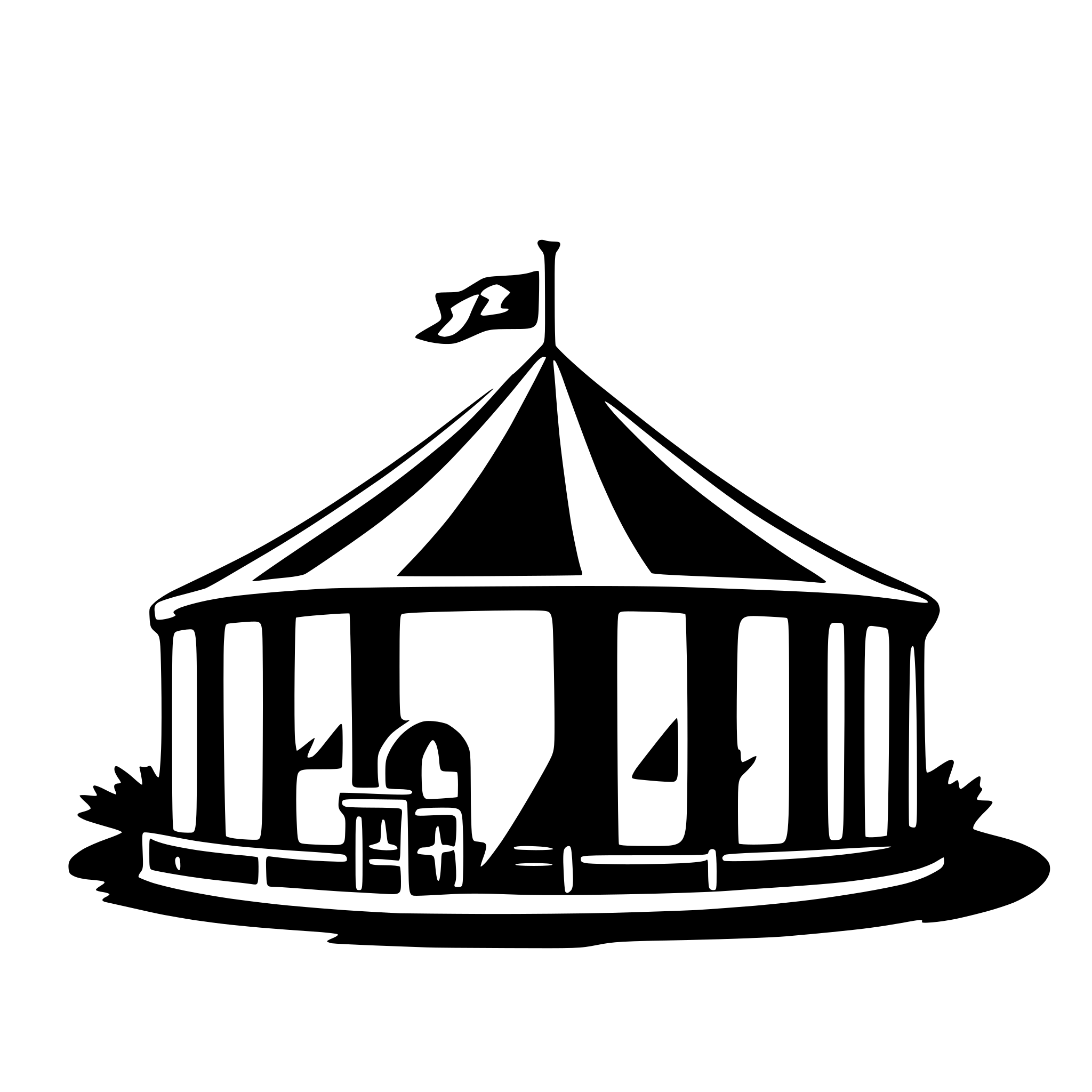 AI-generated SVG of a circus tent