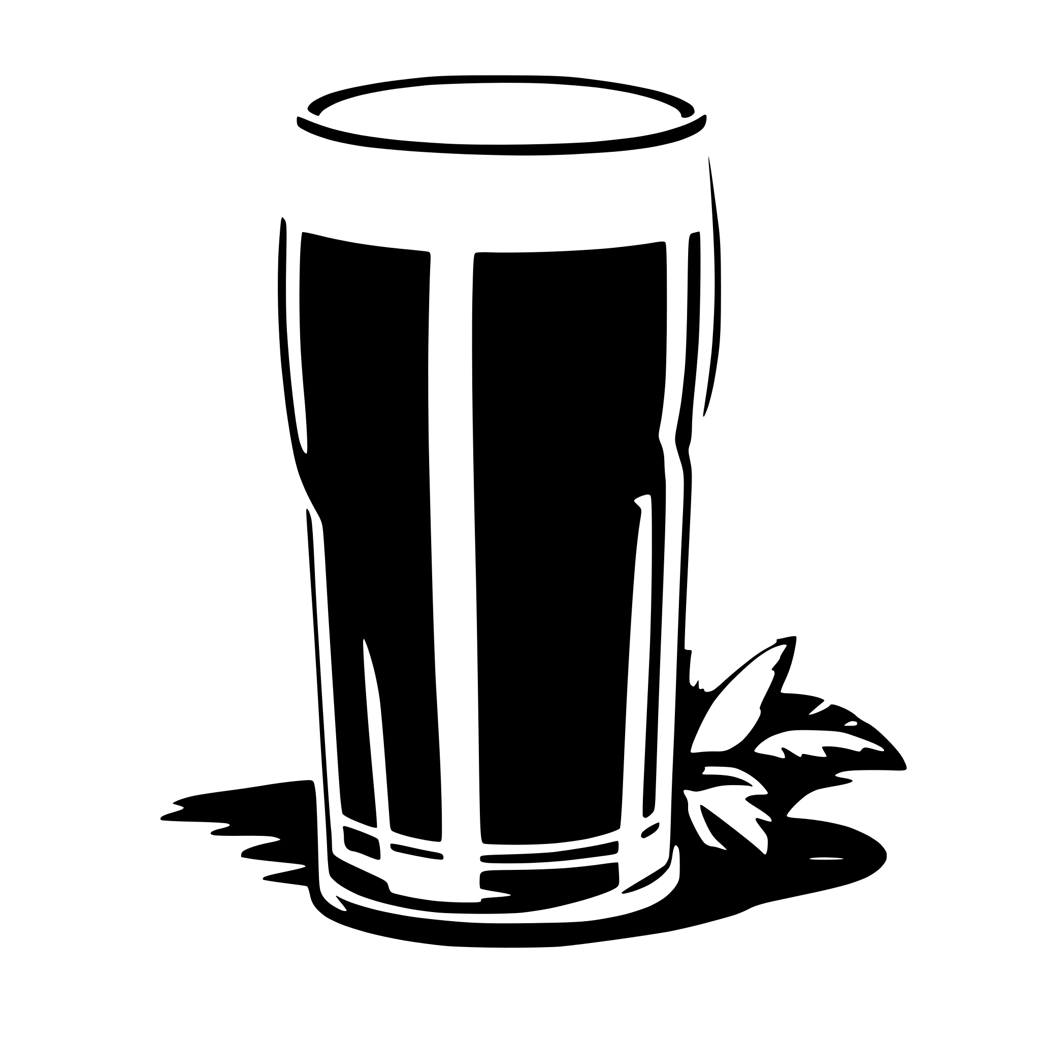 AI-generated SVG of a a pint of guinness in a retro 1950s style