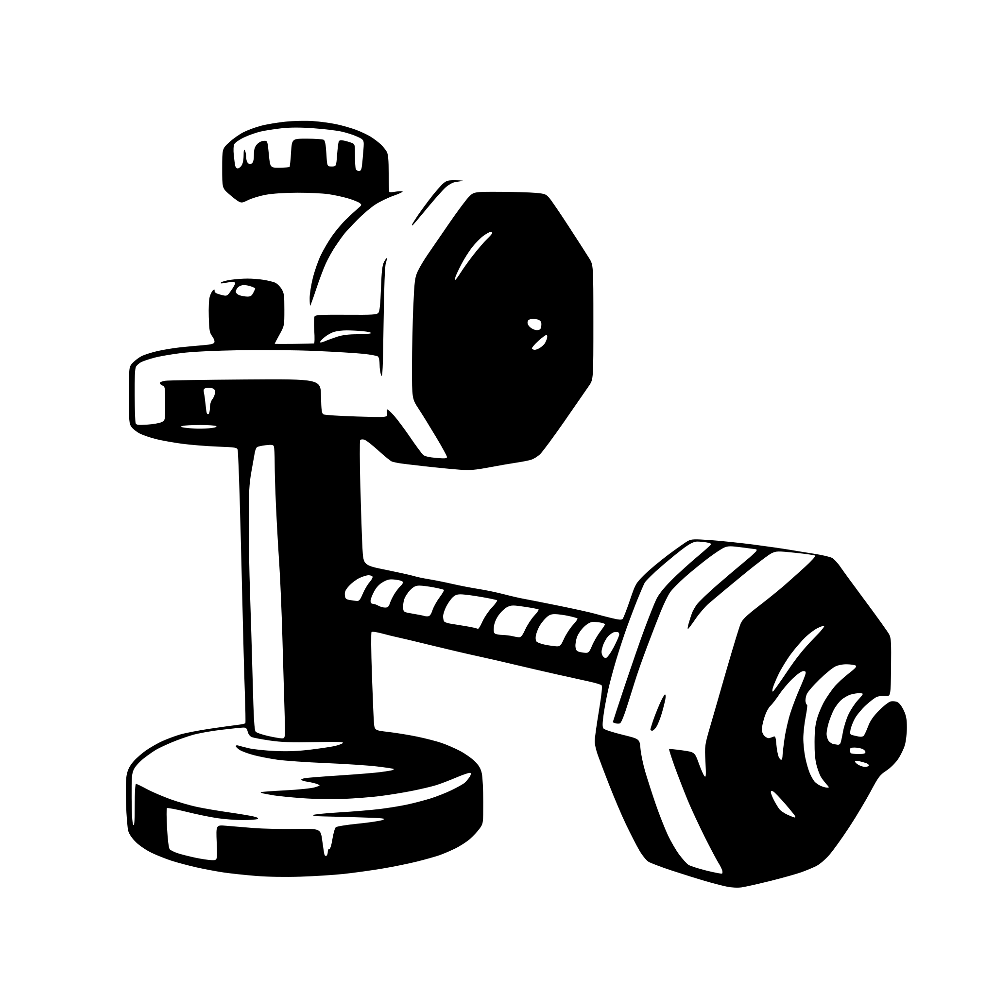 AI-generated SVG of a dumbbell