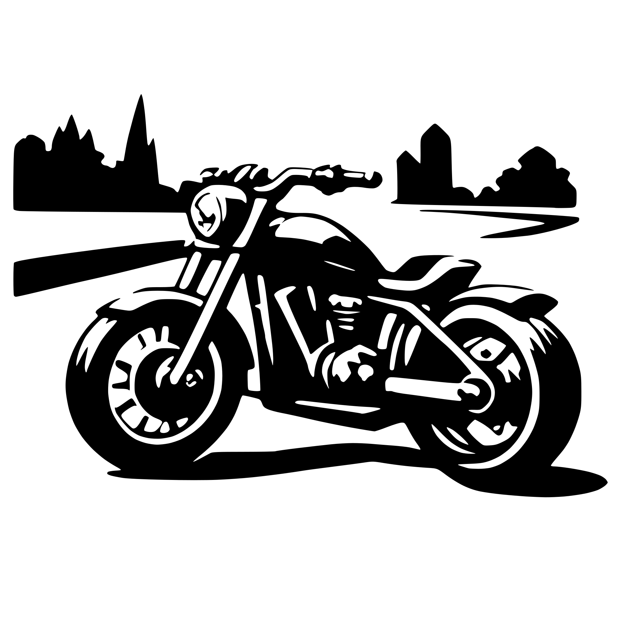 AI-generated SVG of a motorcycle