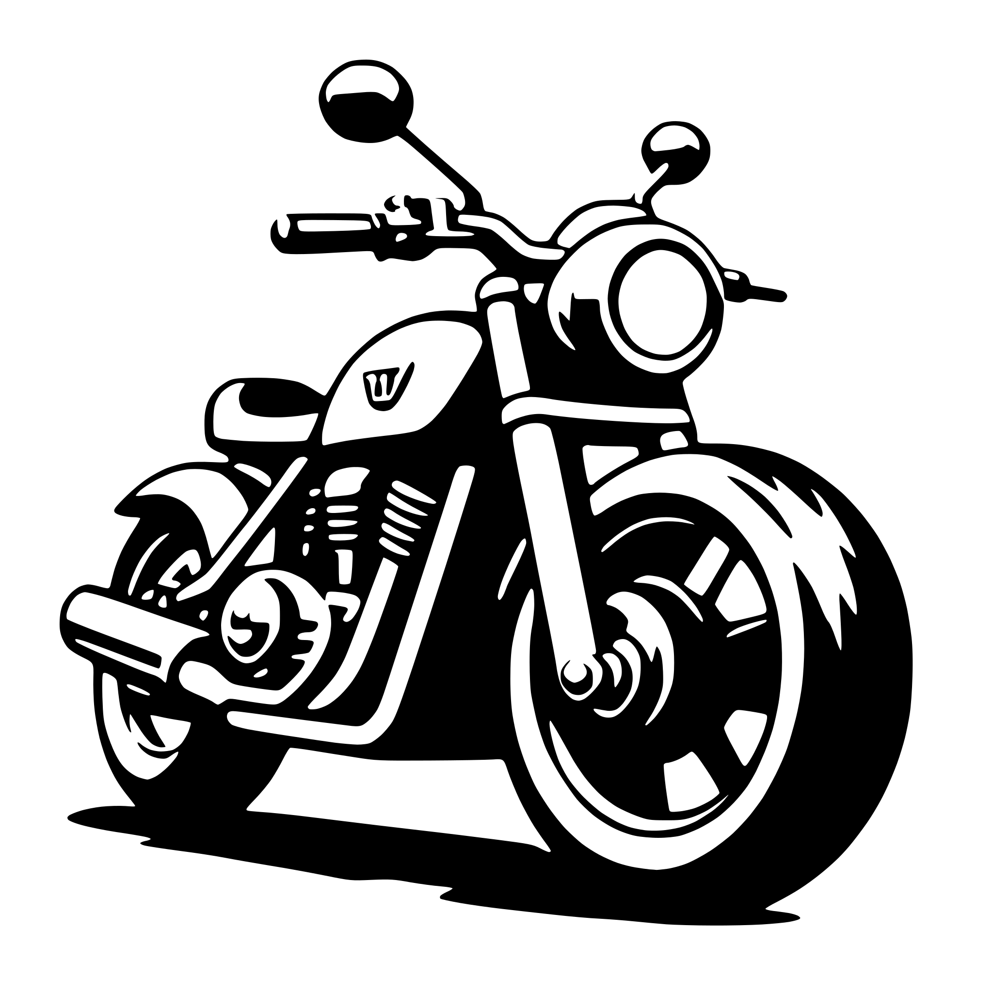 AI-generated SVG of 'motorcycle'