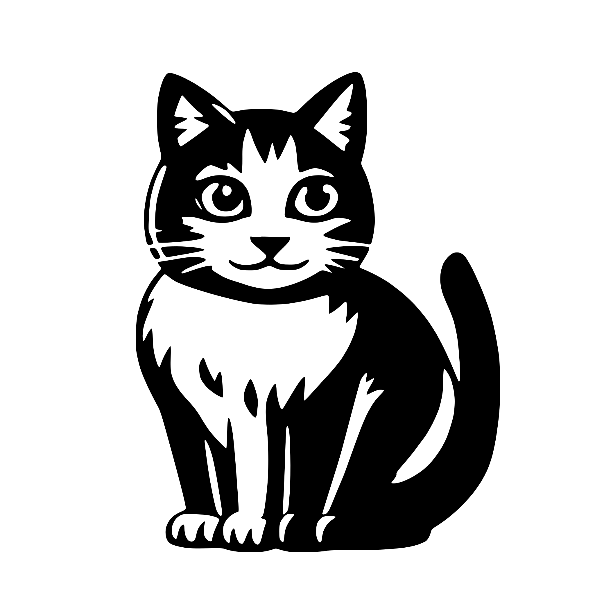 AI-generated SVG of 'cat icon'