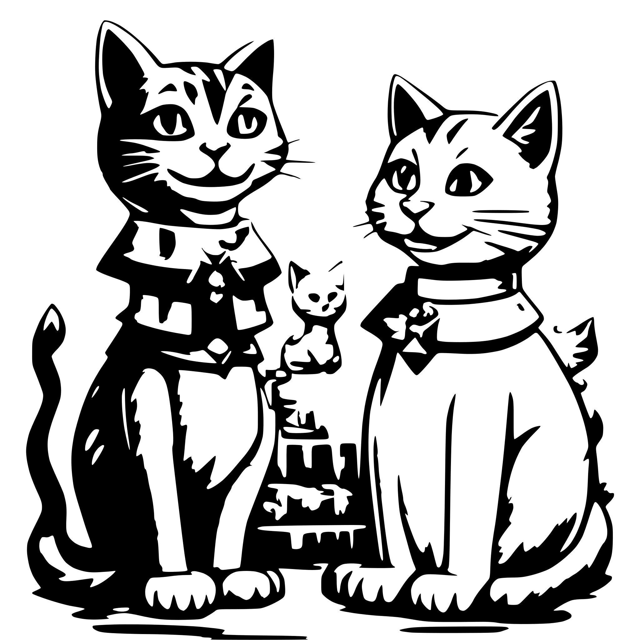 AI-generated SVG of a Cats performing opera