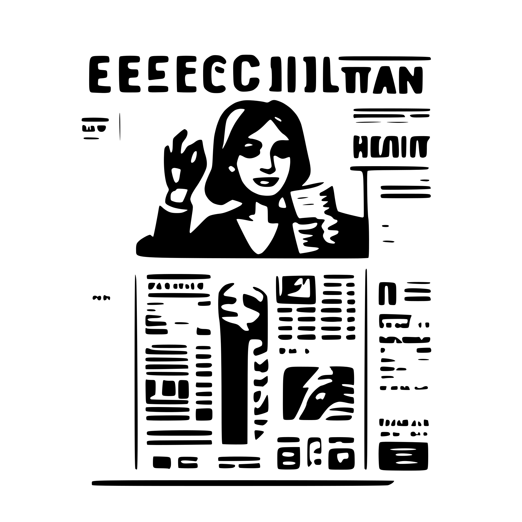 AI-generated SVG of 'Newspaper recurring'