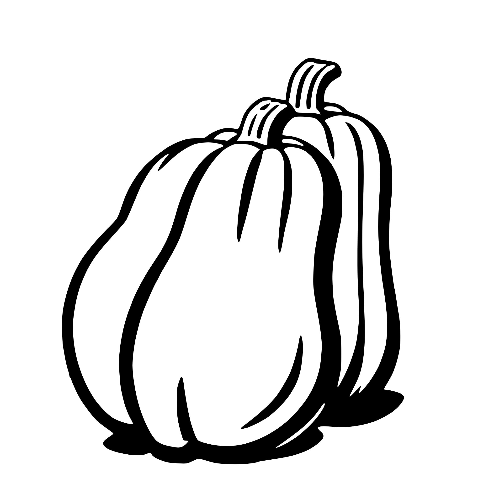 AI-generated SVG of 'squash'